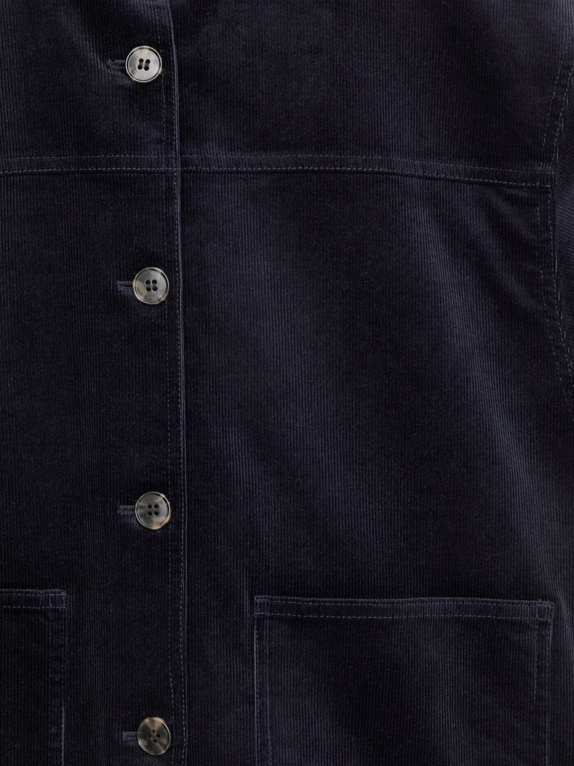 Corduroy Overshirt - Dark Blue - Regular fit - Women - StillMedia/DescriptiveDetail - 1