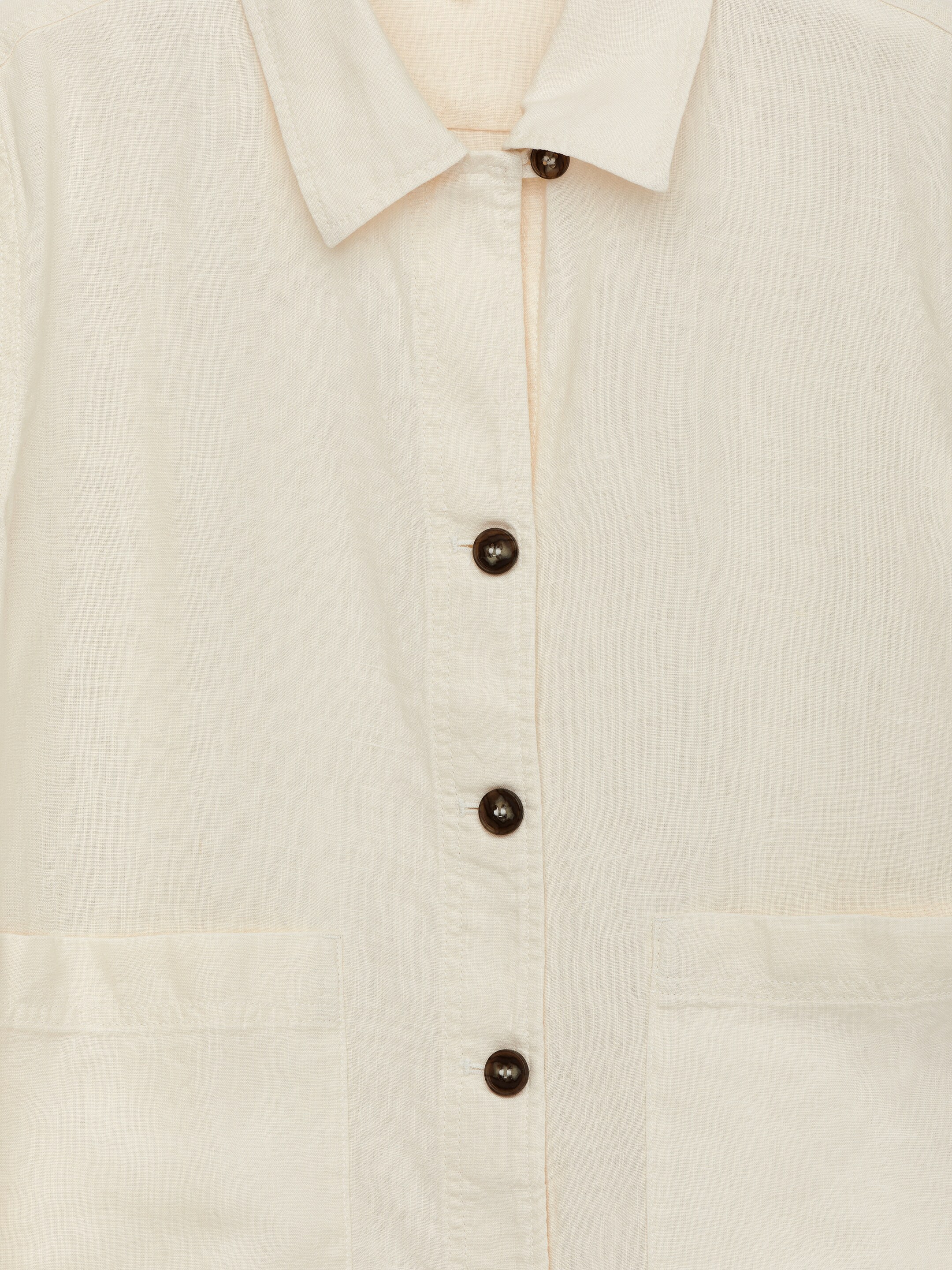 Ver imagen más grande: Sobrecamisa de lino - Blanco - MUJER | H&M ES 6