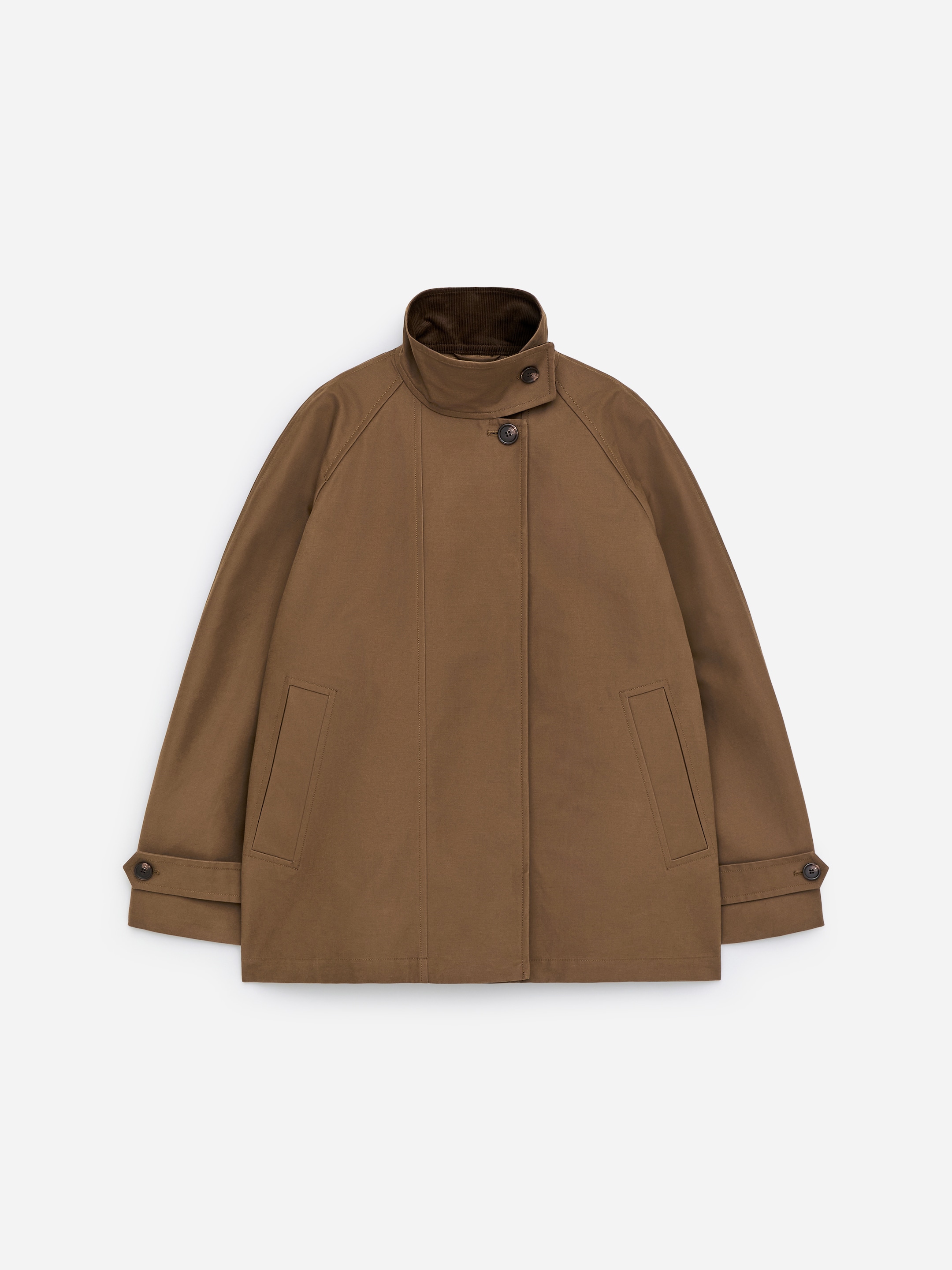 Corduroy-Collar Jacket-Brown-17918