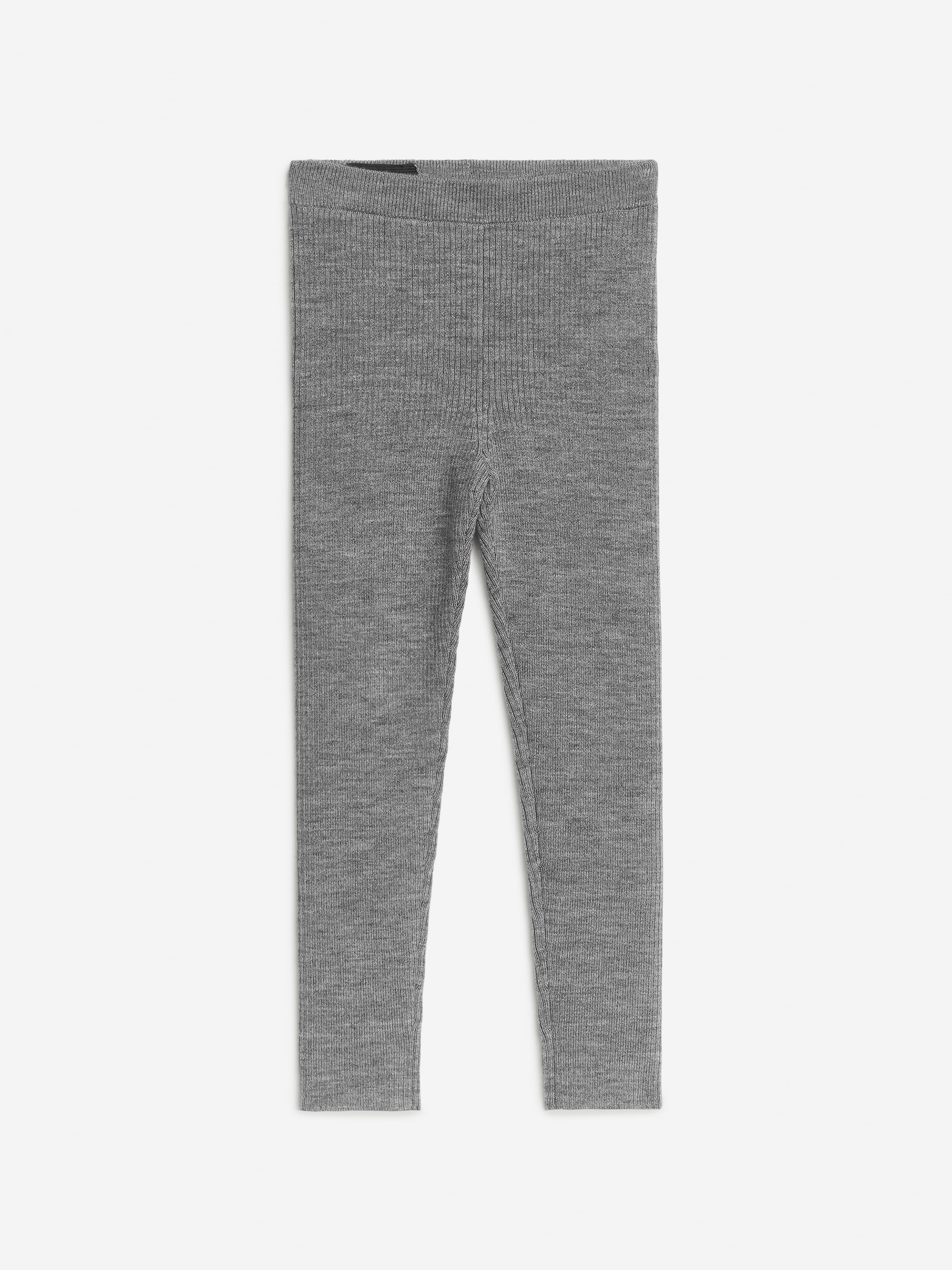 Agrandir l'image: Leggings côtelés en laine mélangée - Gris chiné - ENFANT | H&M CH 2
