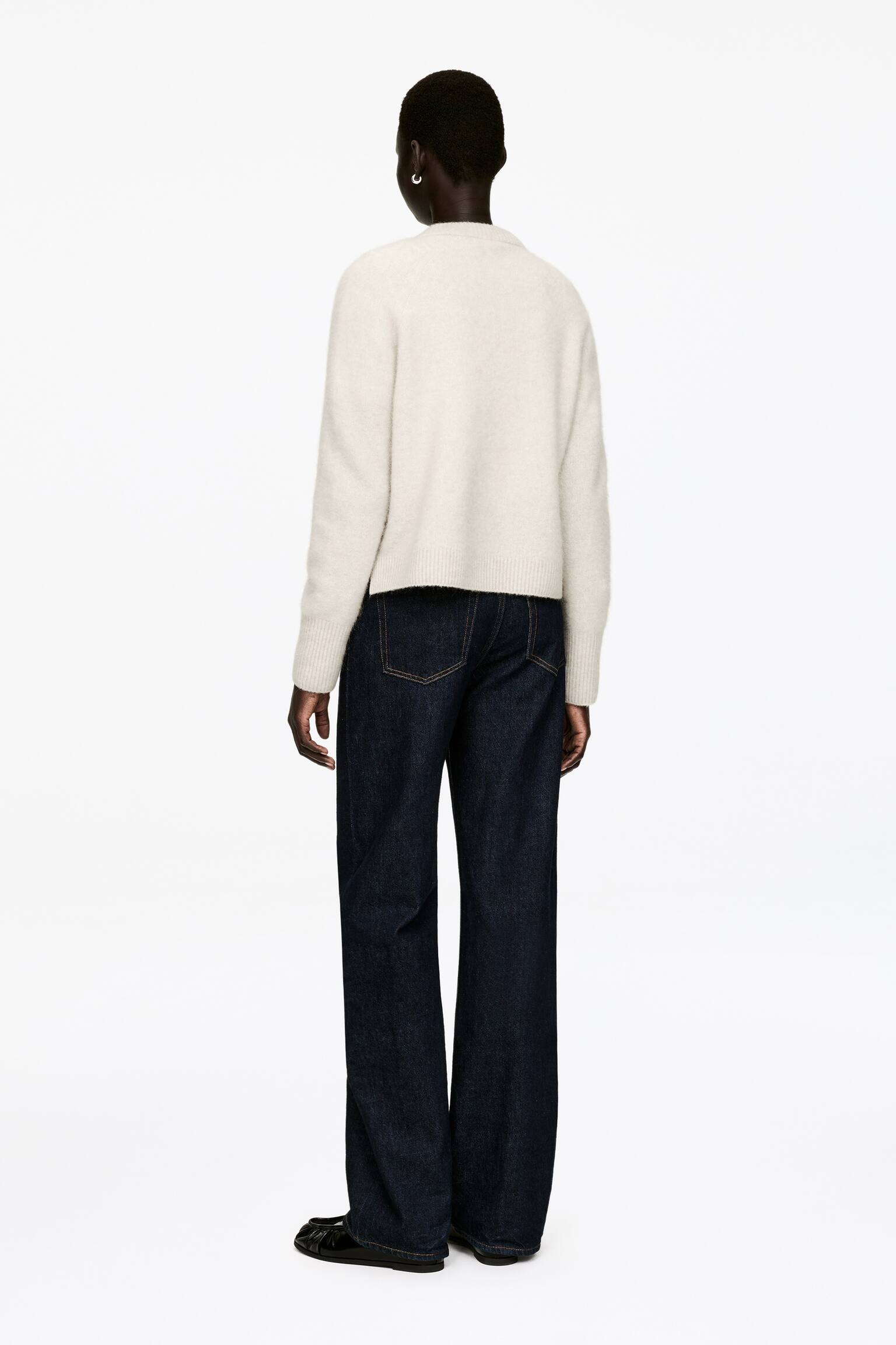 Maglione in misto alpaca e lana - Talpa chiaro/Marrone - 5