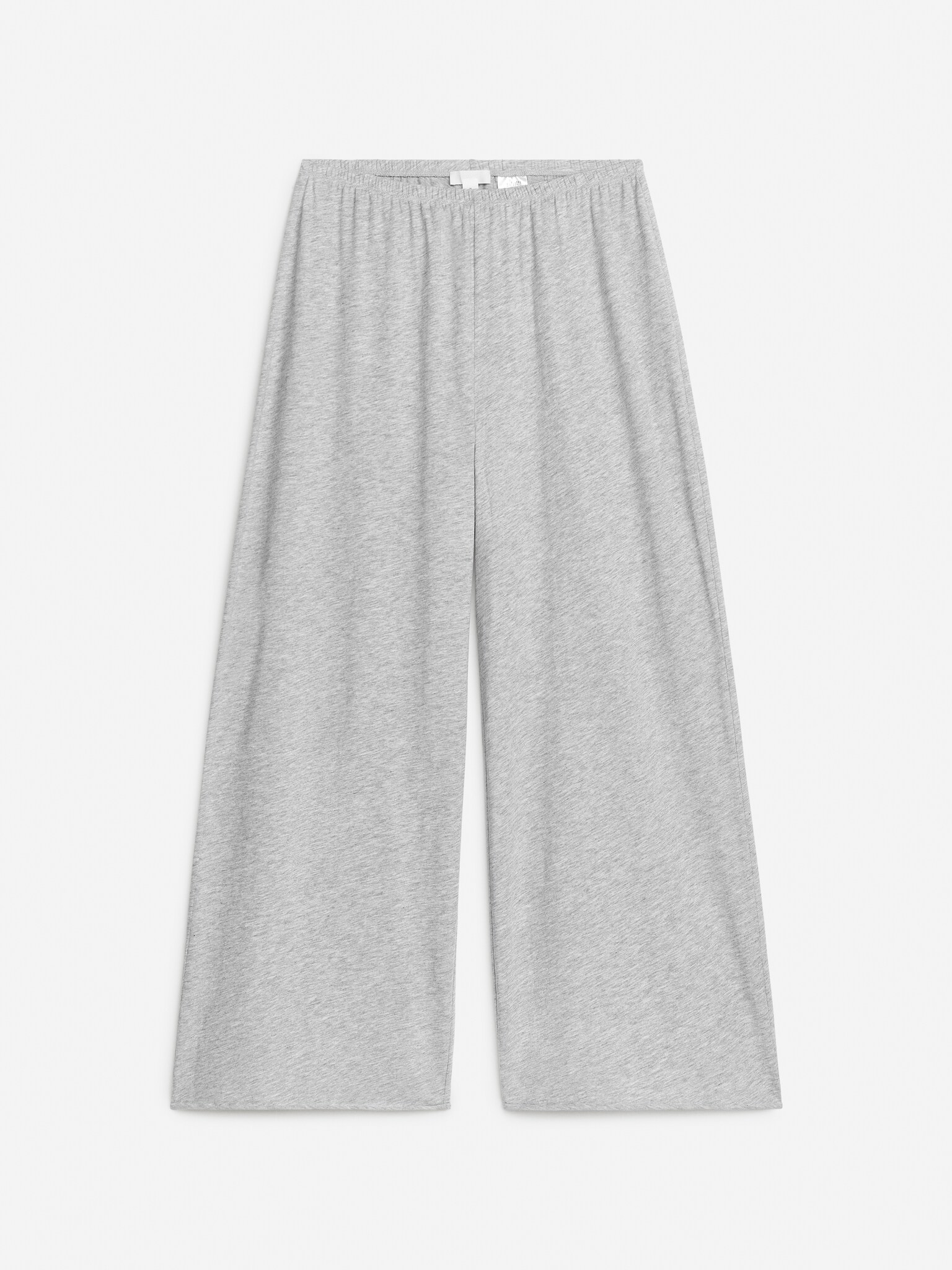 Pantalon en coton - Gris chiné/Blanc cassé/Noir