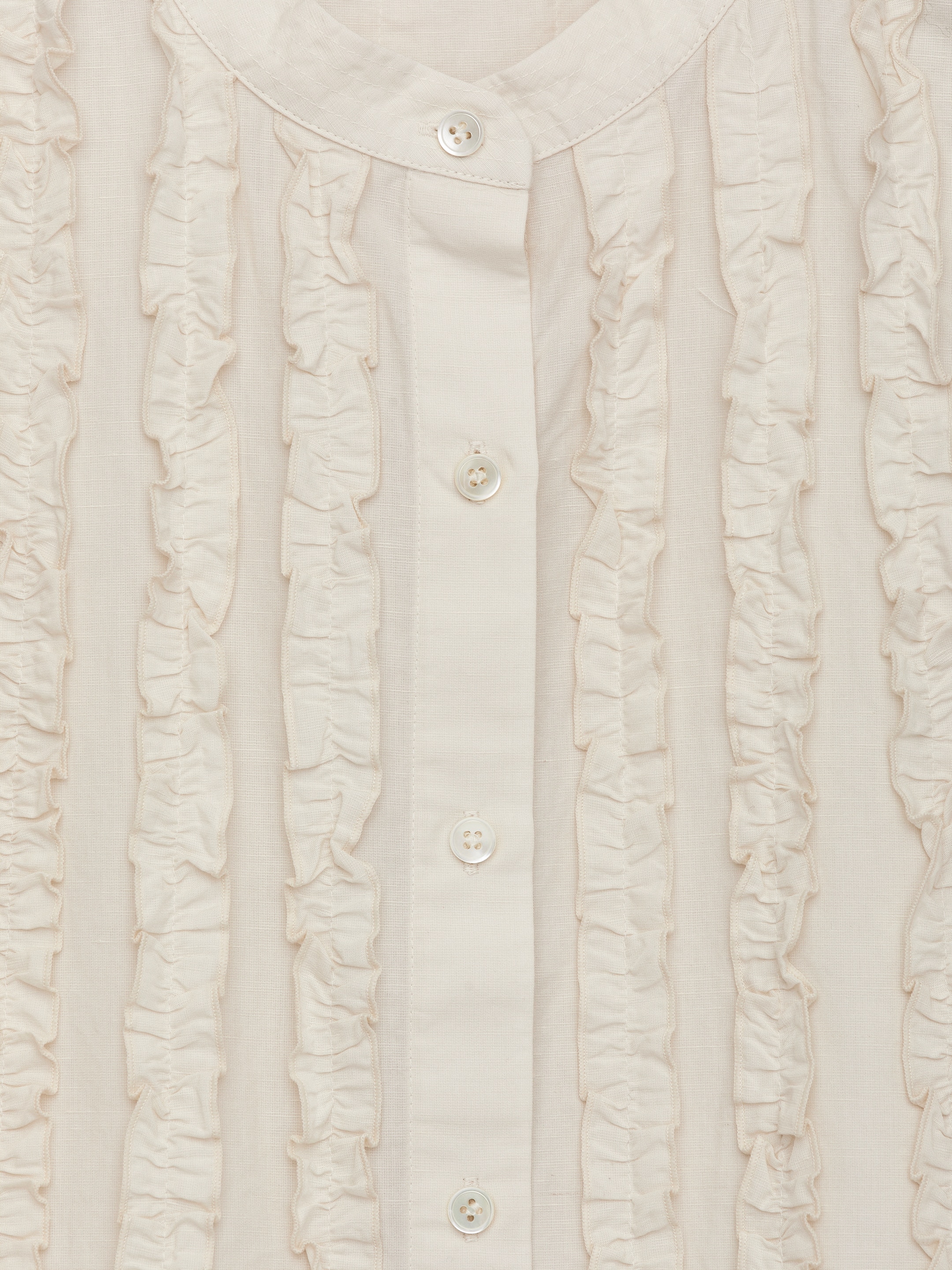 Topp med volanger - Vit - Regular fit - Women - StillMedia/DescriptiveDetail - 1