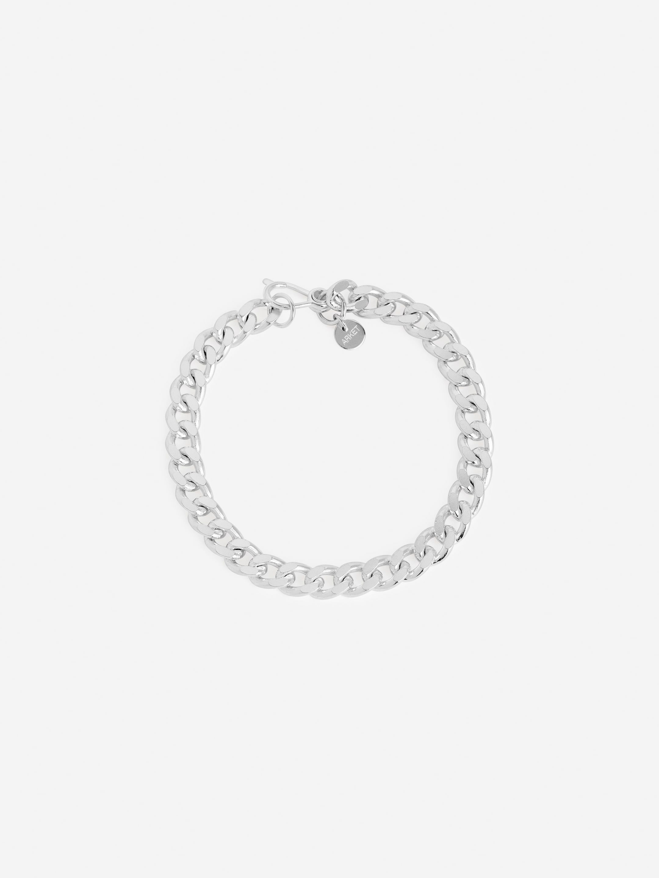 Chunky Sterling Silver Bracelet - Silver - Men - StillMedia/DescriptiveStillLife - 2