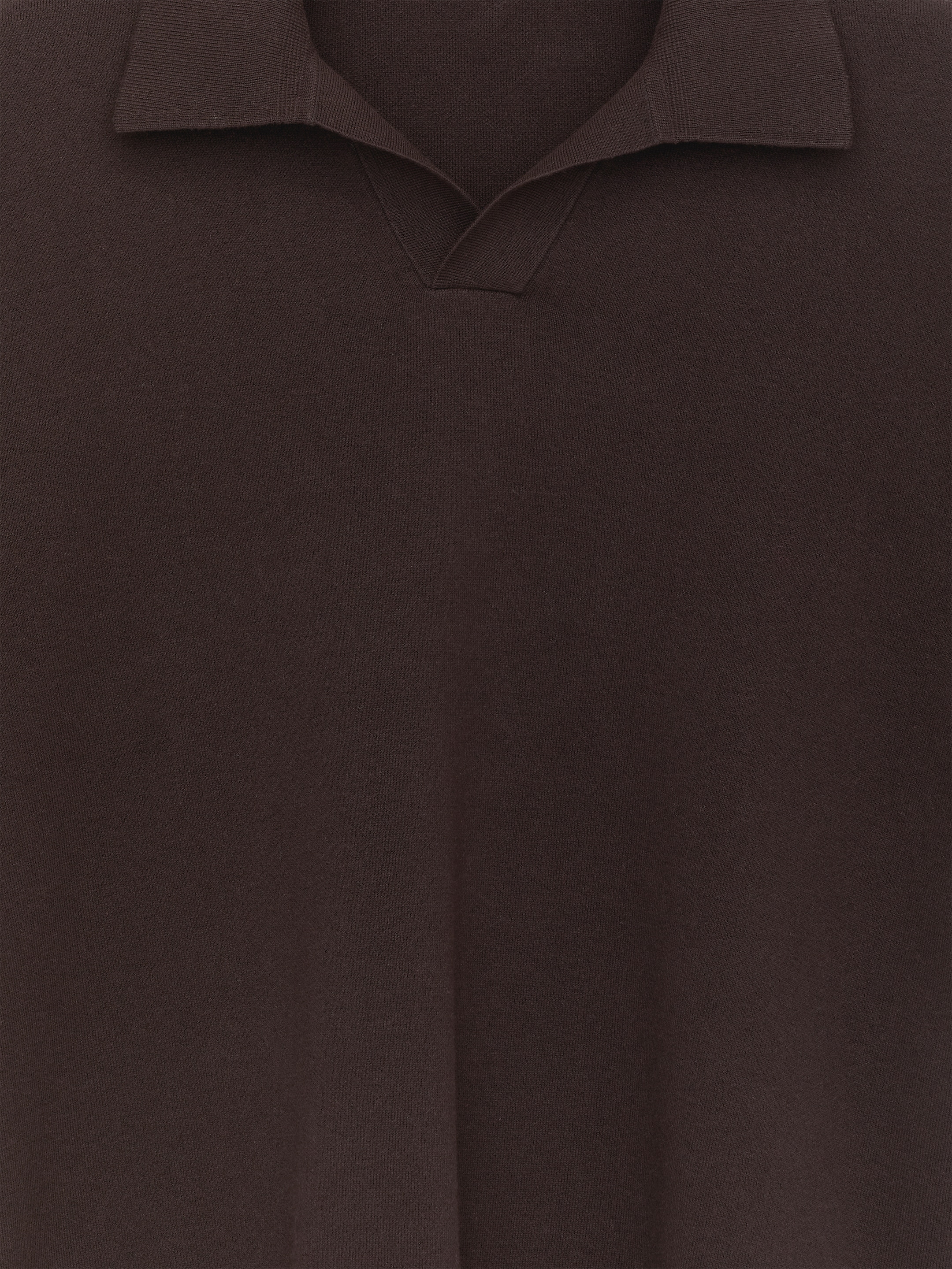 Finstickad polo shirt - Brun - Relaxed fit - Men - StillMedia/DescriptiveStillLife - 1