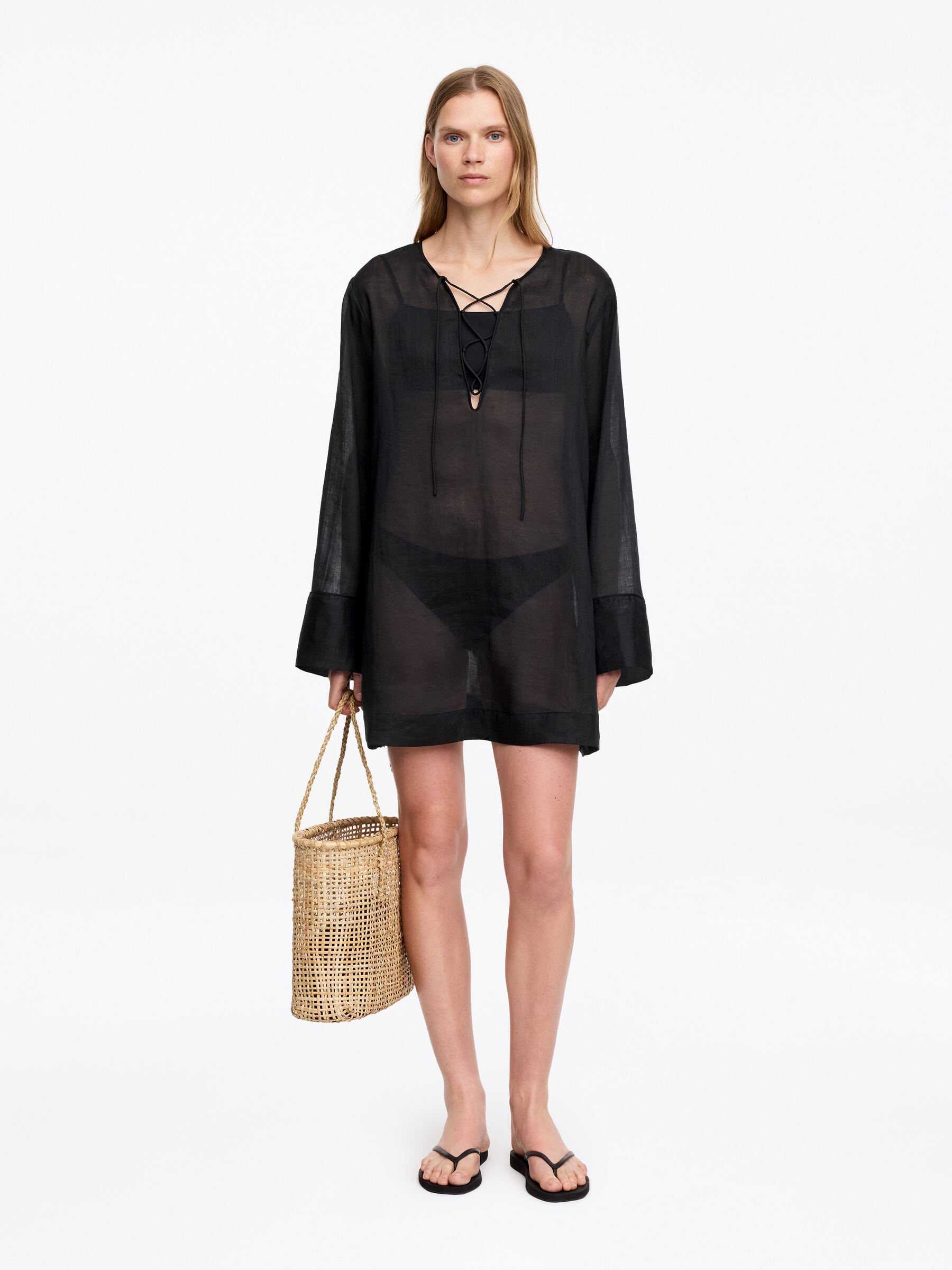 Robe de plage en ramie-#272627-19272