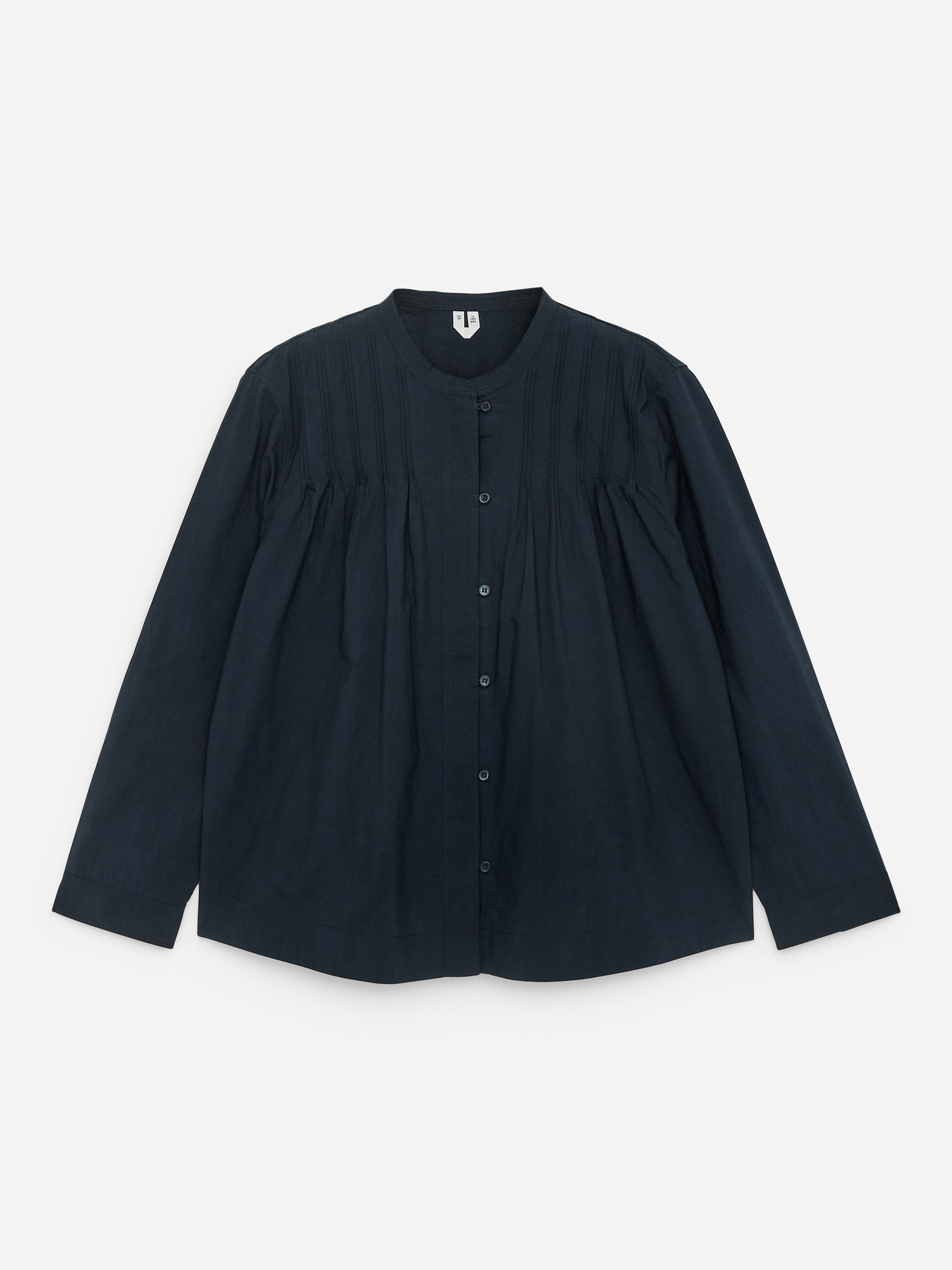 Zobrazit větší obrázek: Halenka s pintuck sklady - Tmavě modrá - ŽENY | H&M CZ 1