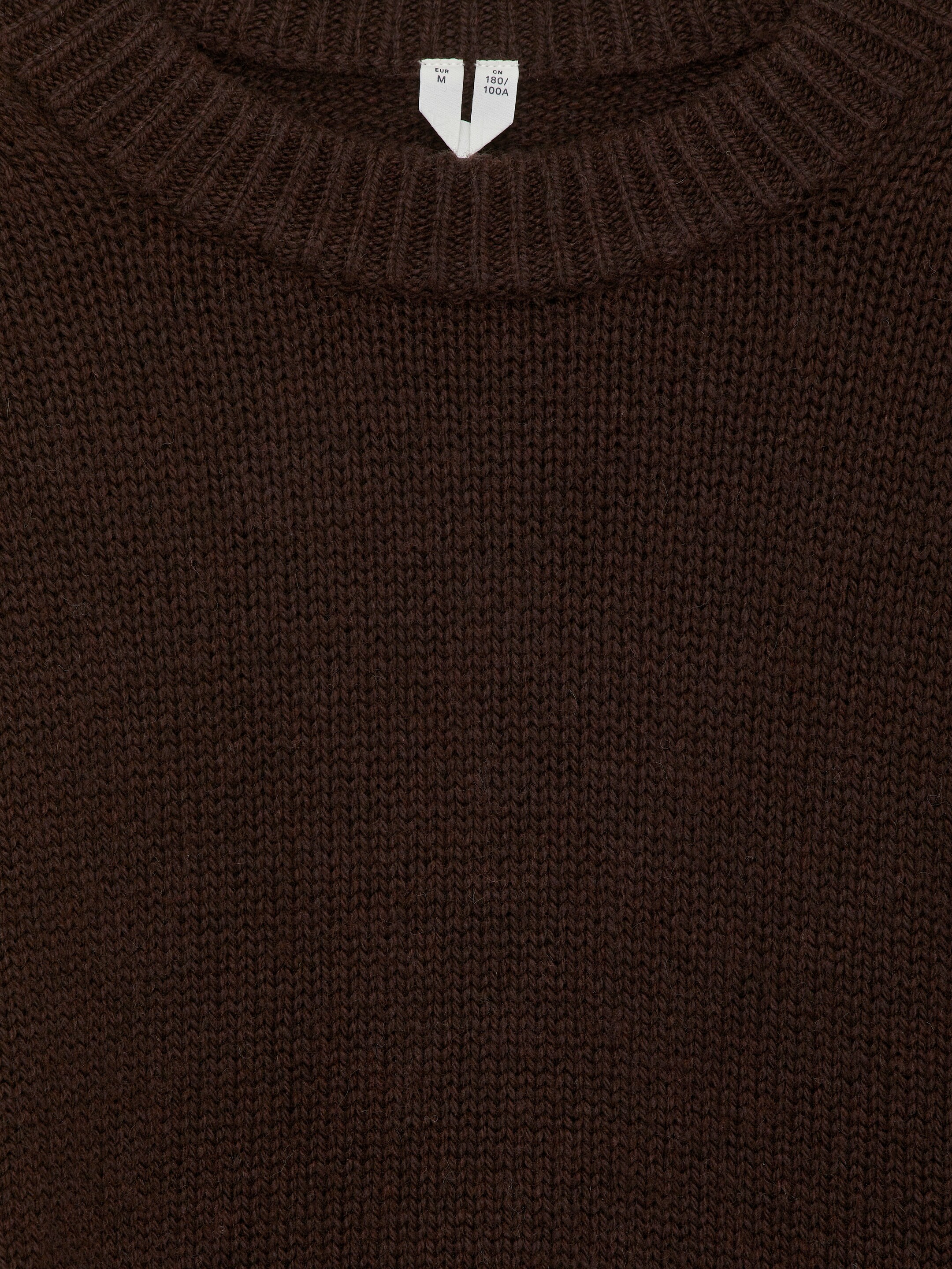 Vezi imaginea mai mare: Pulover din lână tricotată gros. - Burgundy - BĂRBAŢI | H&M RO 6