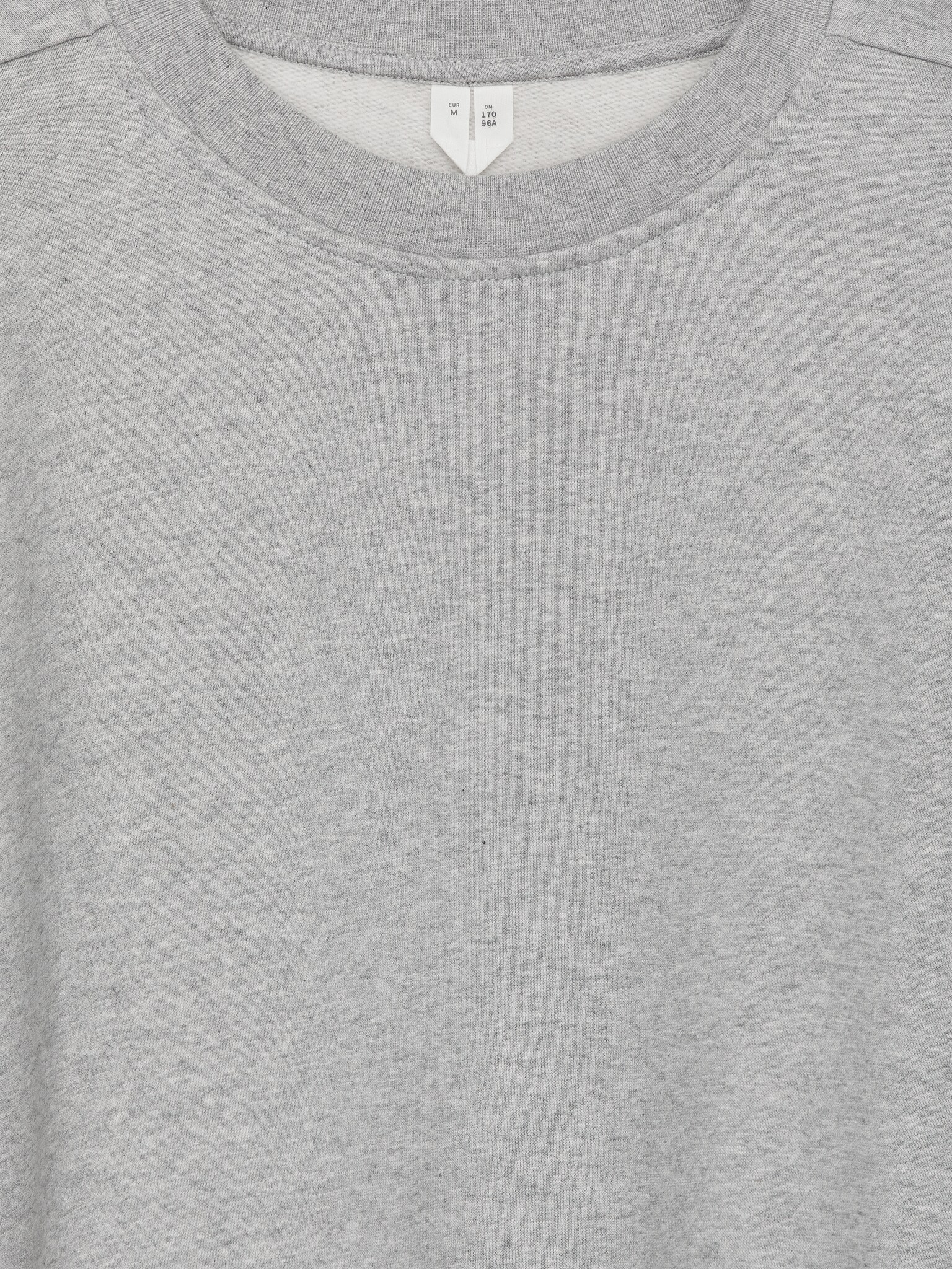 Sweat décontracté en tissu éponge - Gris chiné - 2