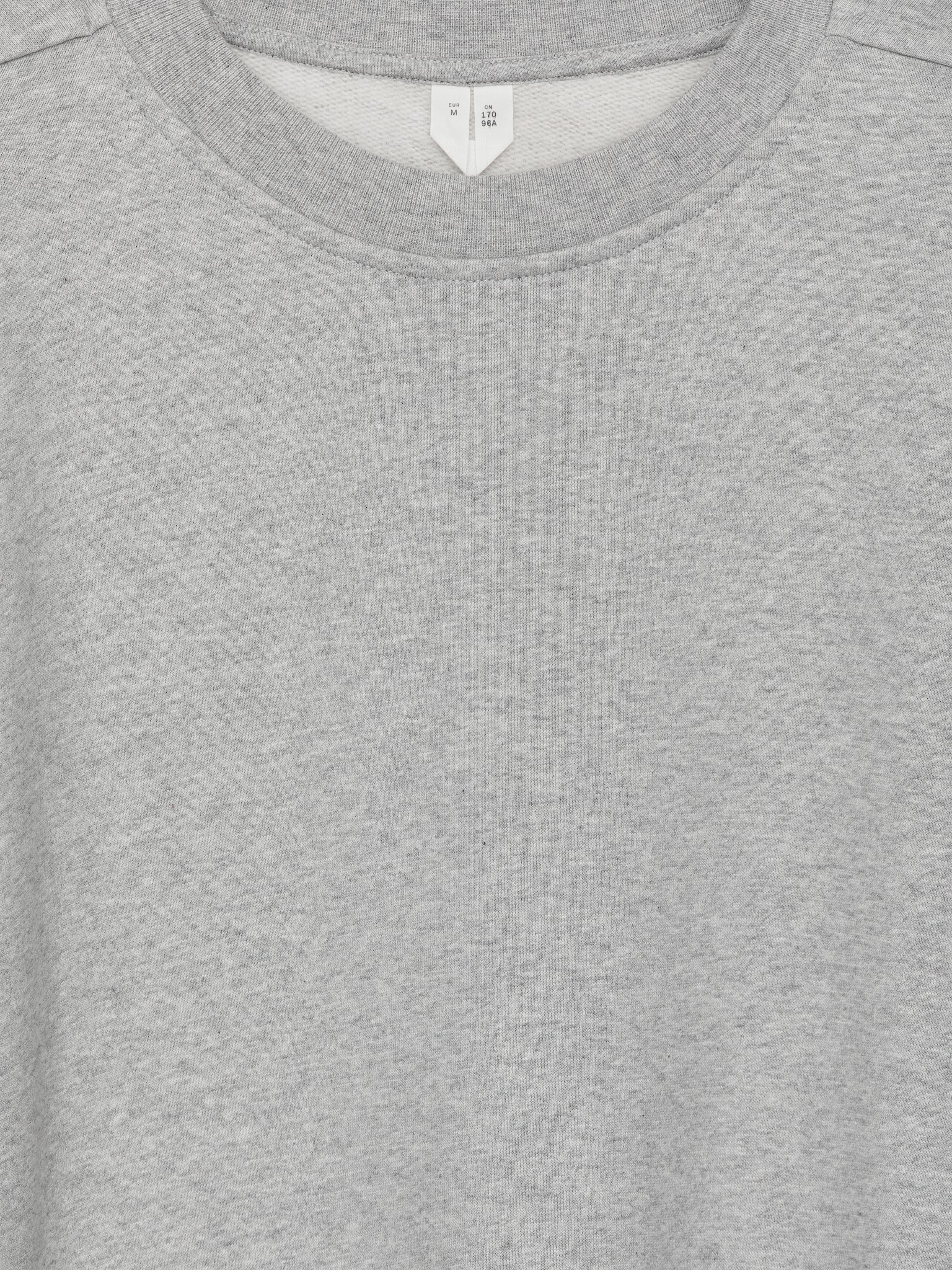 Sweat décontracté en tissu éponge - Gris chiné - 2