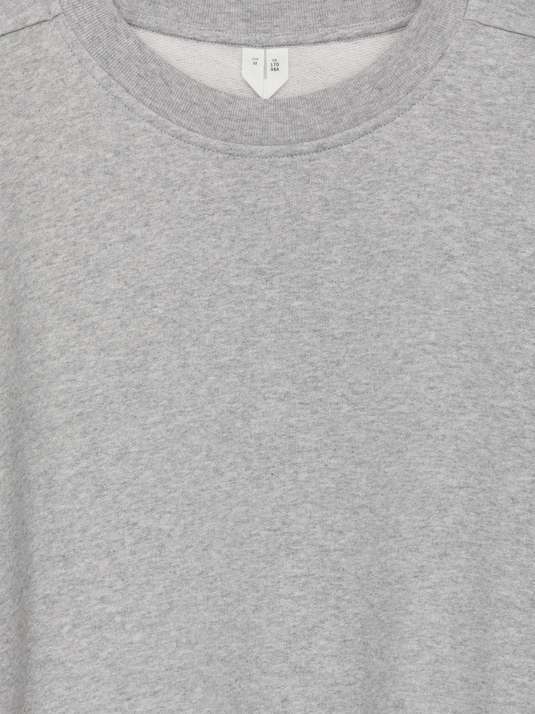 Relaxed Terry Sweatshirt - Grey Melange - Oversized - Women - StillMedia/DescriptiveDetail - 1