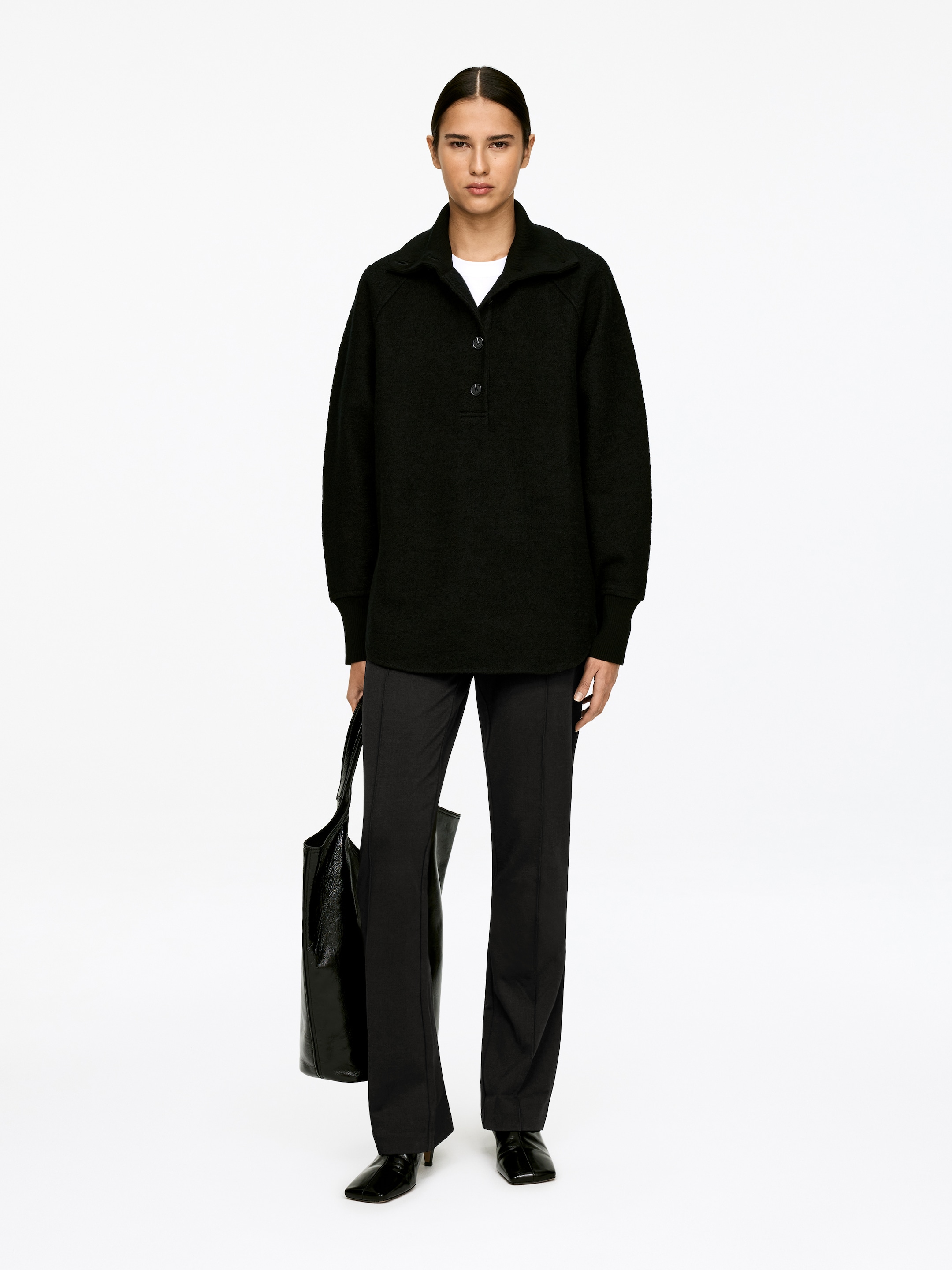 Ingrandisci l'immagine: Stretch Zip-Detail Trousers - Black - DONNA | H&M CH 1