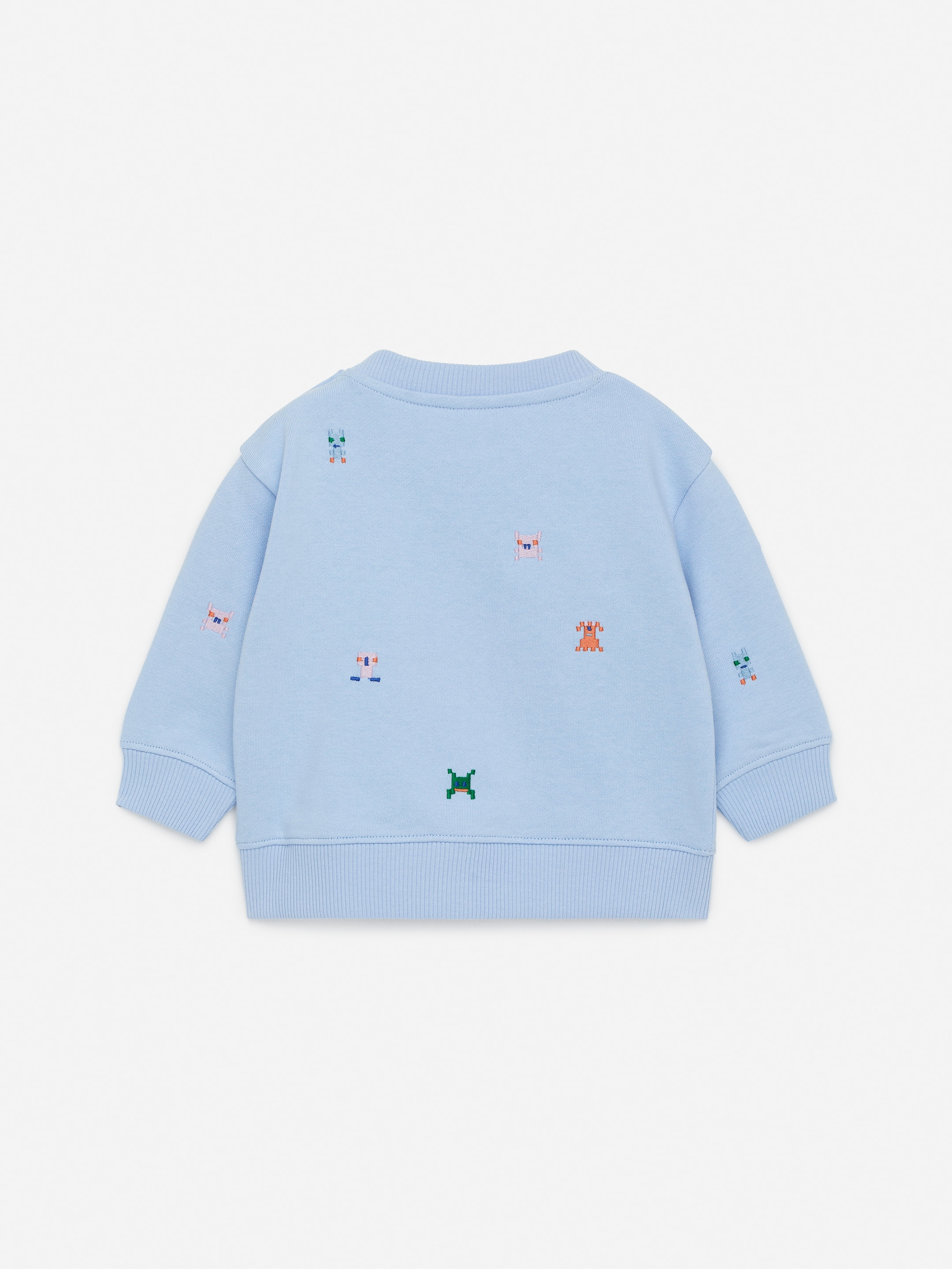 Embroidered Cotton Sweatshirt - Light Blue - Regular fit - Children - StillMedia/DescriptiveStillLife - 2