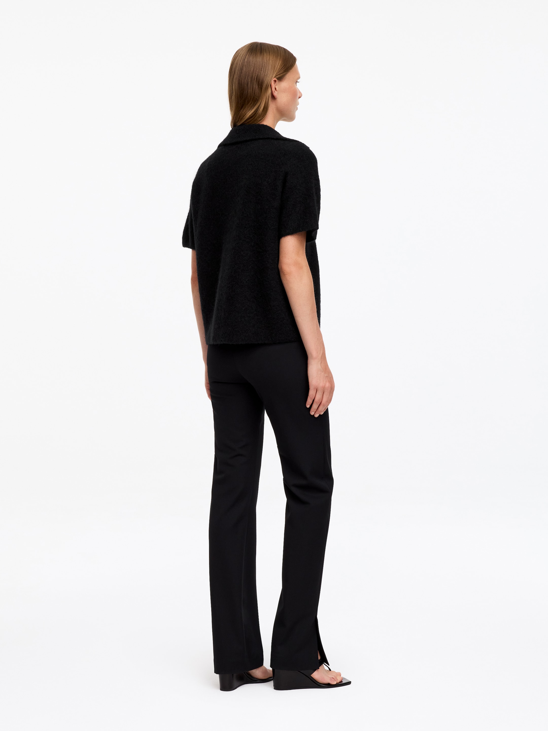 Maglione in stile polo - Nero - Loose fit - women - StillMedia/Lookbook - 2