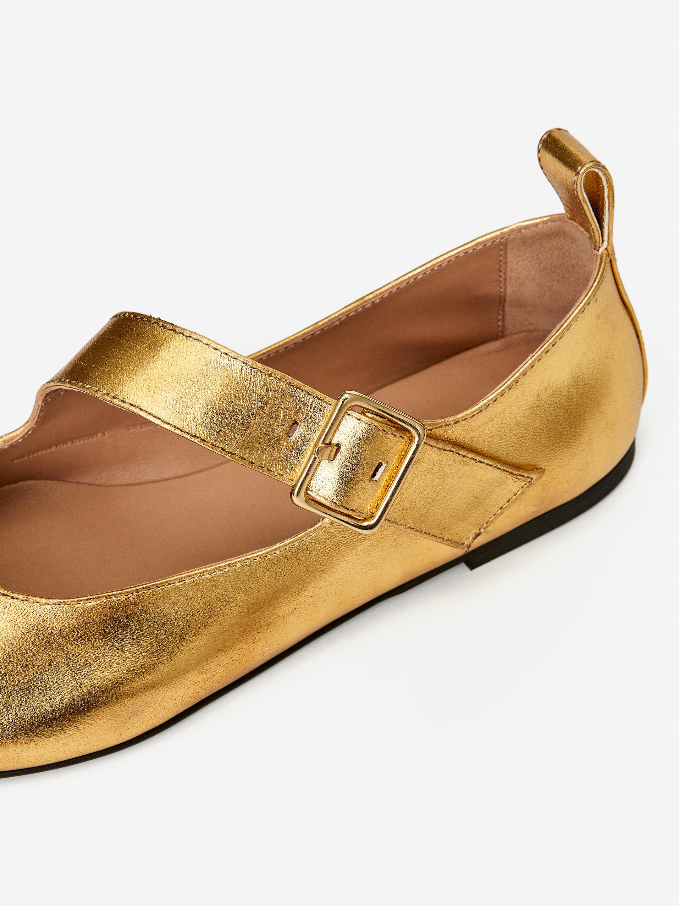 Metallic Mary Jane Flats - Gold - Women - StillMedia/DescriptiveDetail - 4