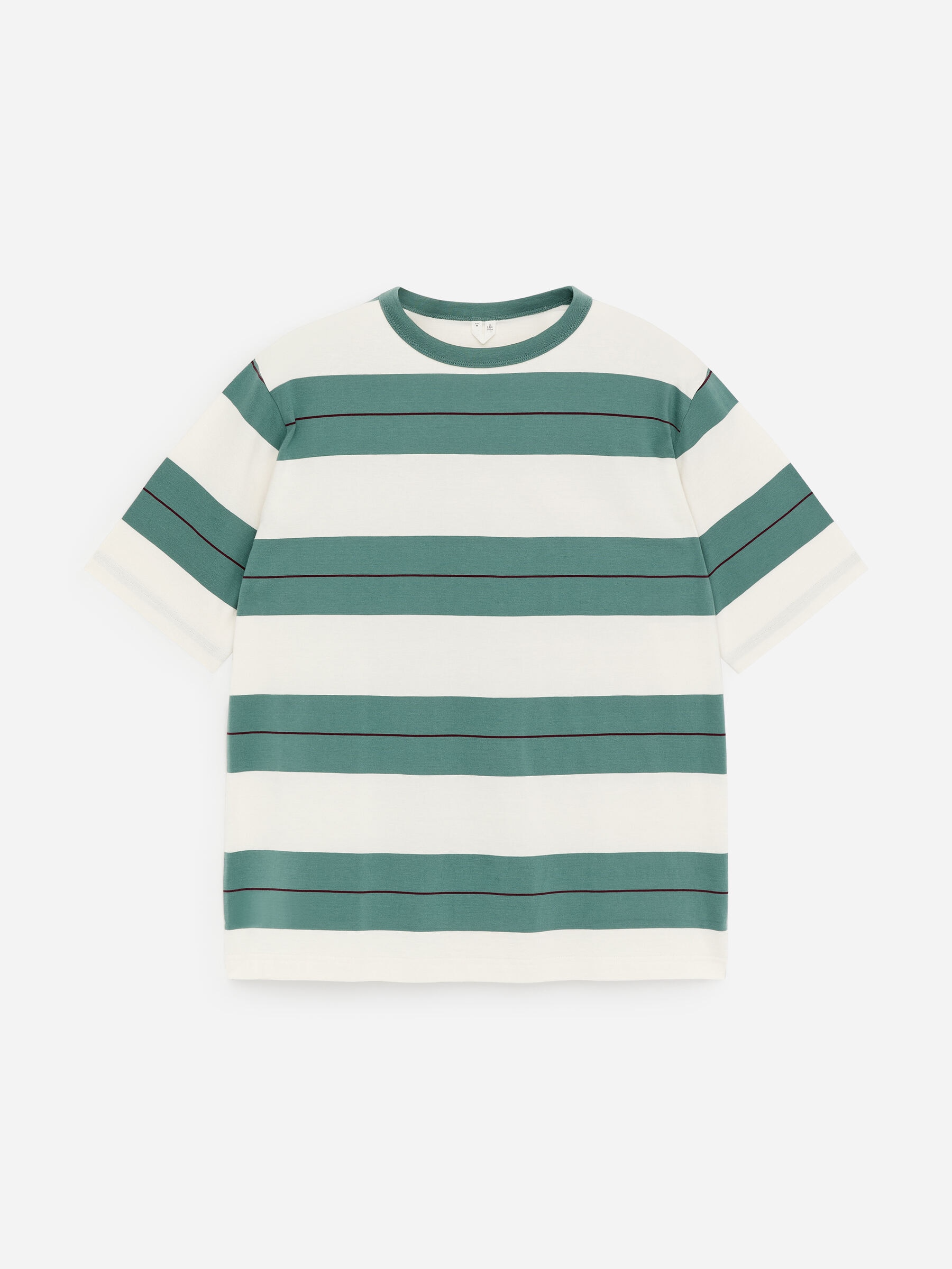 Relaxed Cotton T-Shirt-#5D7470-18842