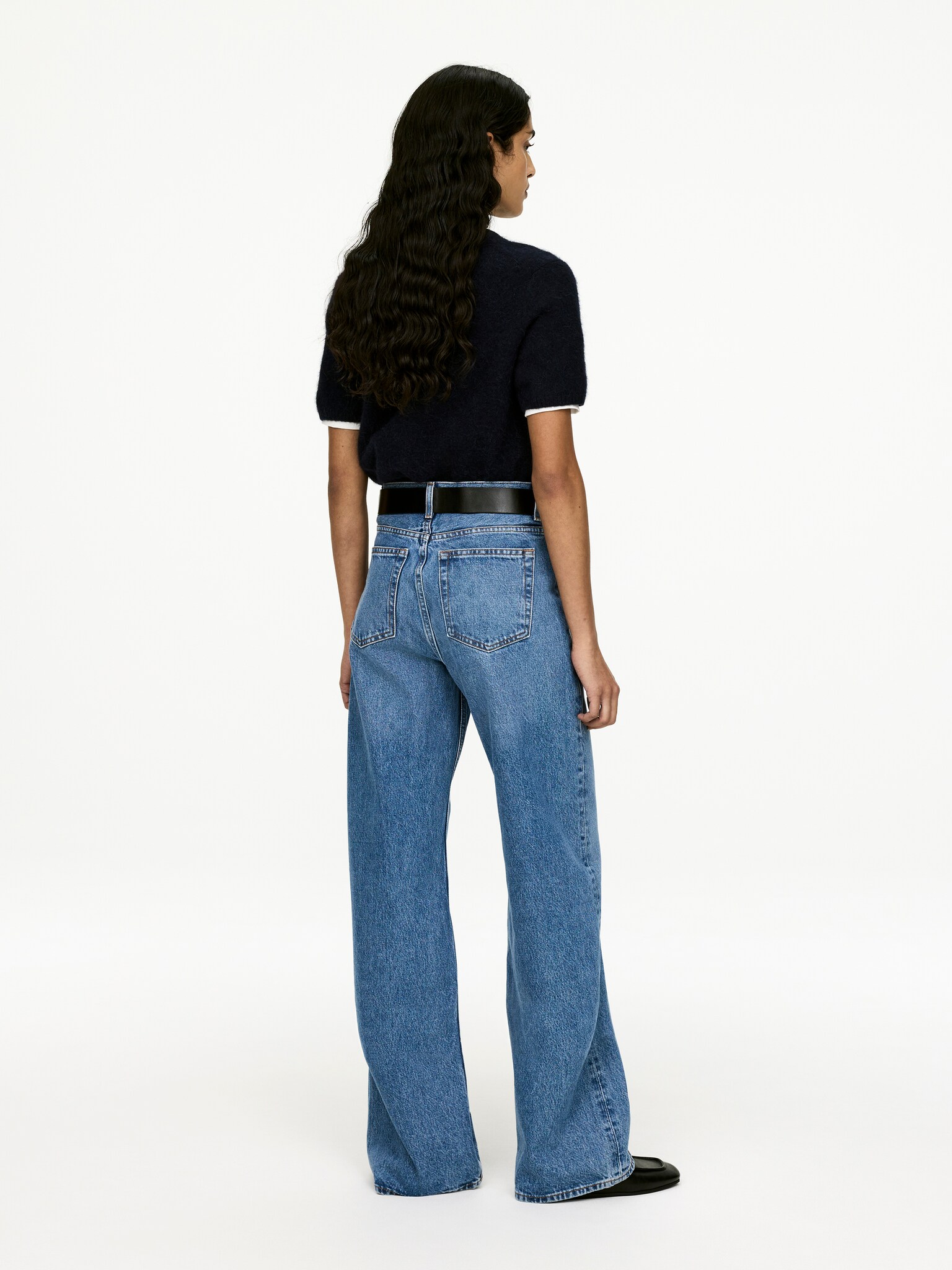 LUPINE Flared Jeans - Mid Blue/Blue/Black - 4