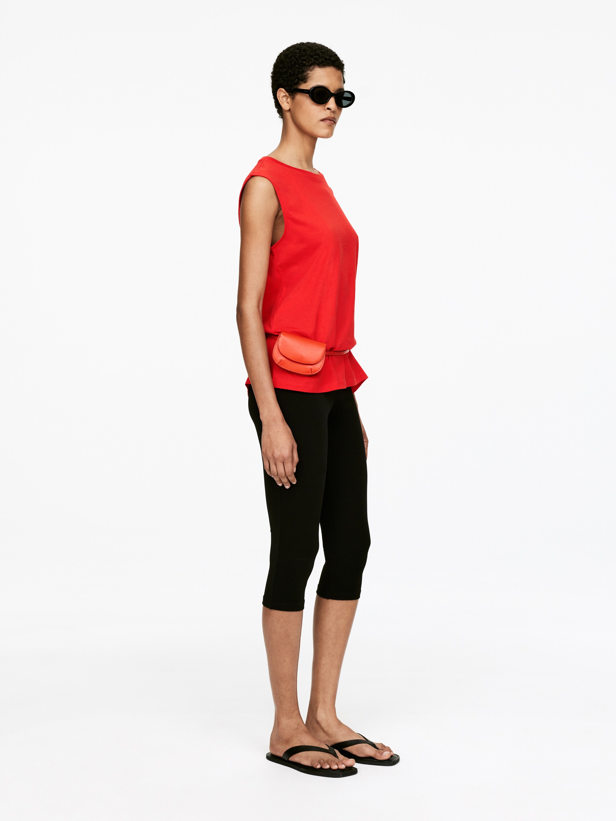 Ver imagen más grande: Top sin mangas loose fit - Rojo - MUJER | H&M ES 4