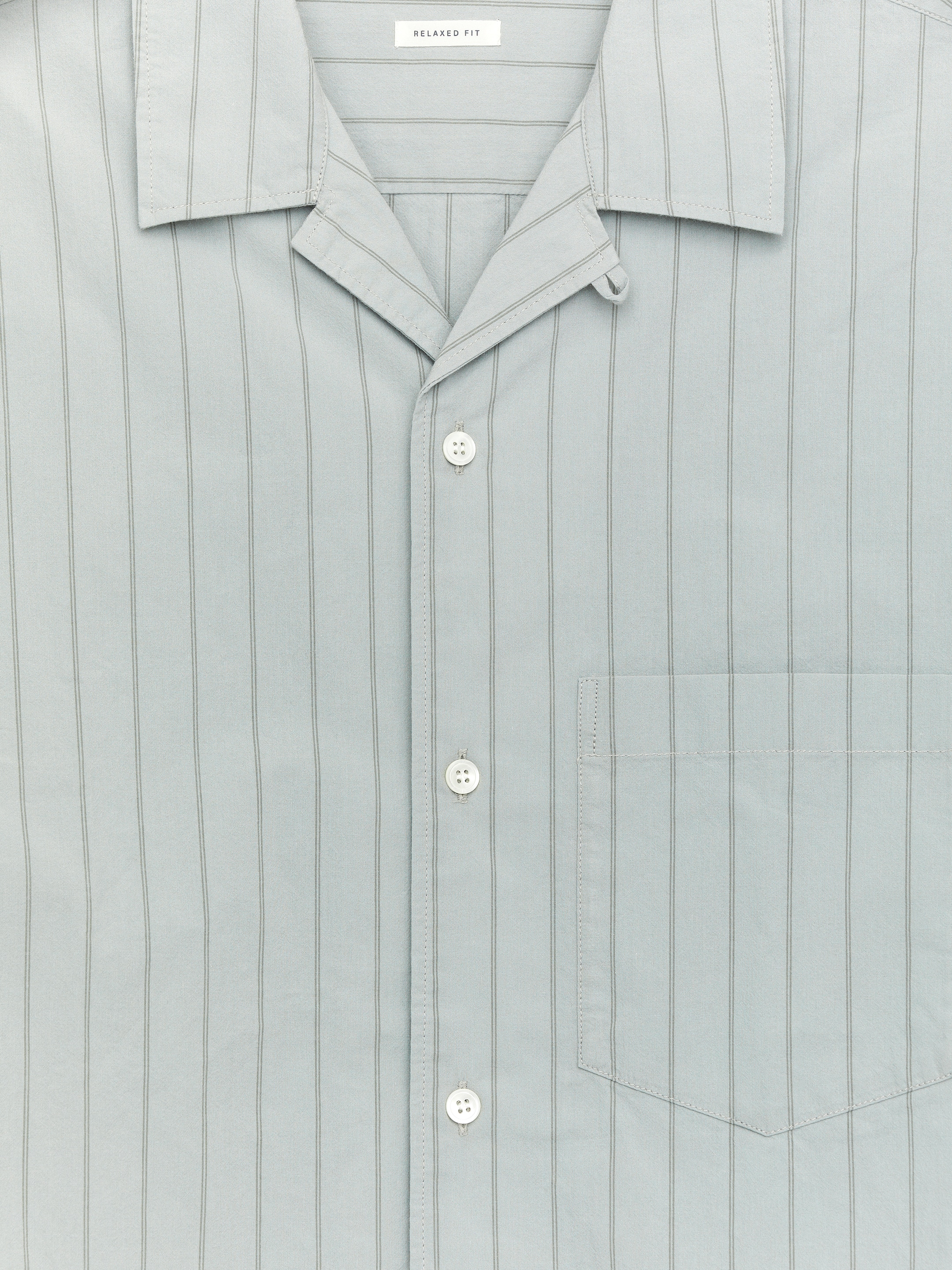 Zobrazit větší obrázek: Bavlněná košile Resort - Zaprášená mátová/pruhovaná - MUŽI | H&M CZ 6