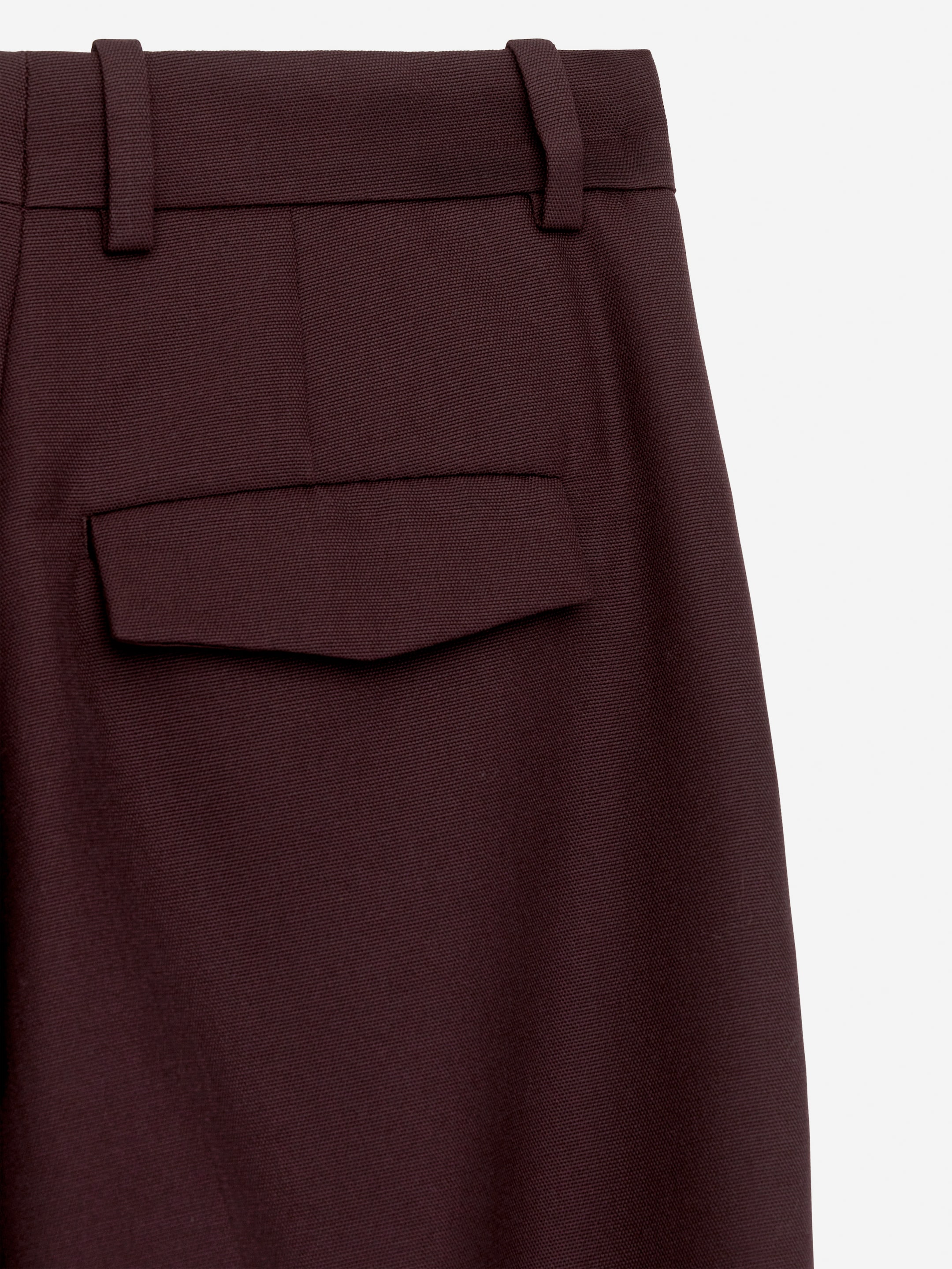 View larger image: High-Waist Pleated Trousers - Dark Red - Ladies | H&M GB 2
