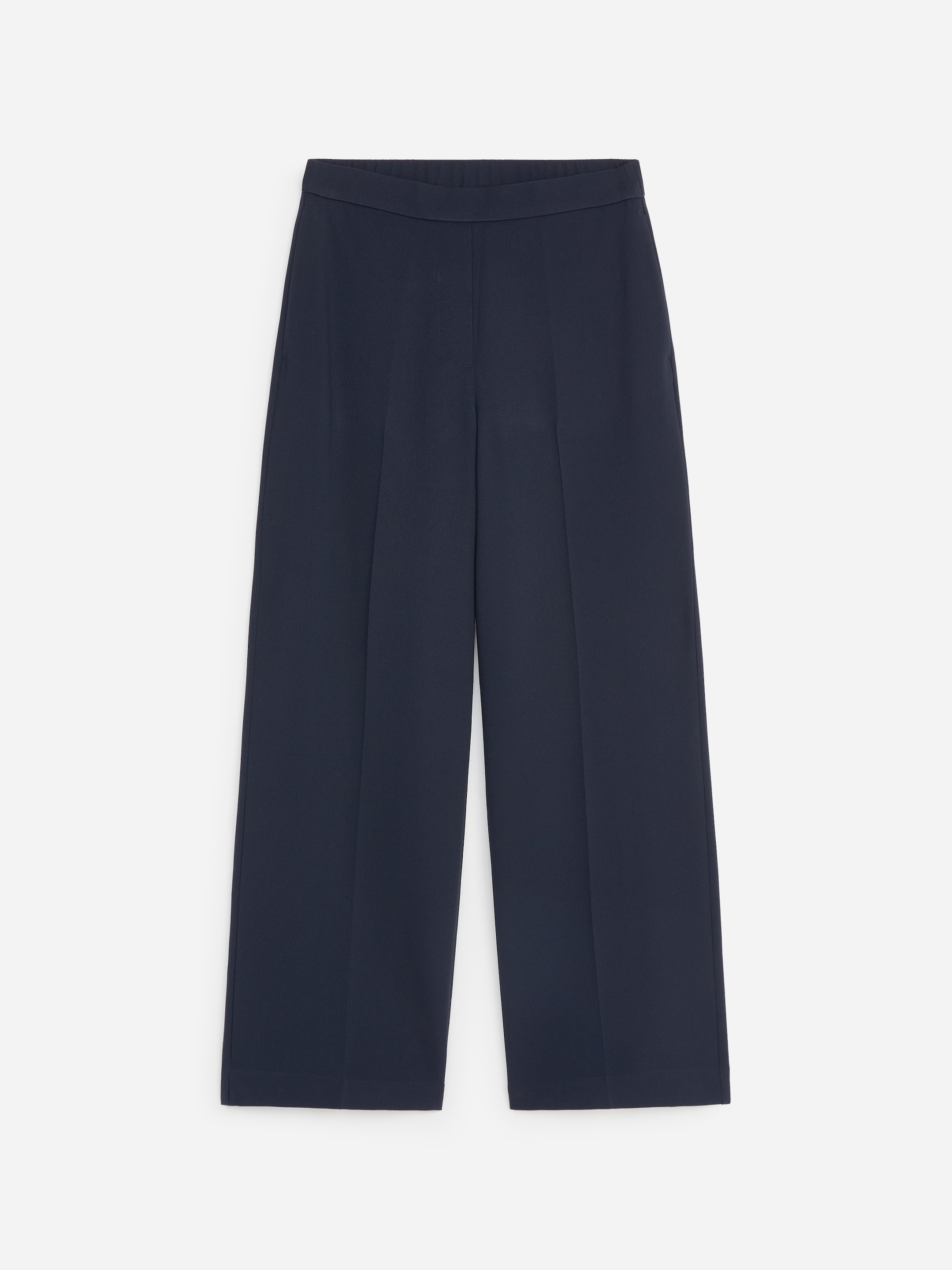 Cropped Trousers-Blue-20318