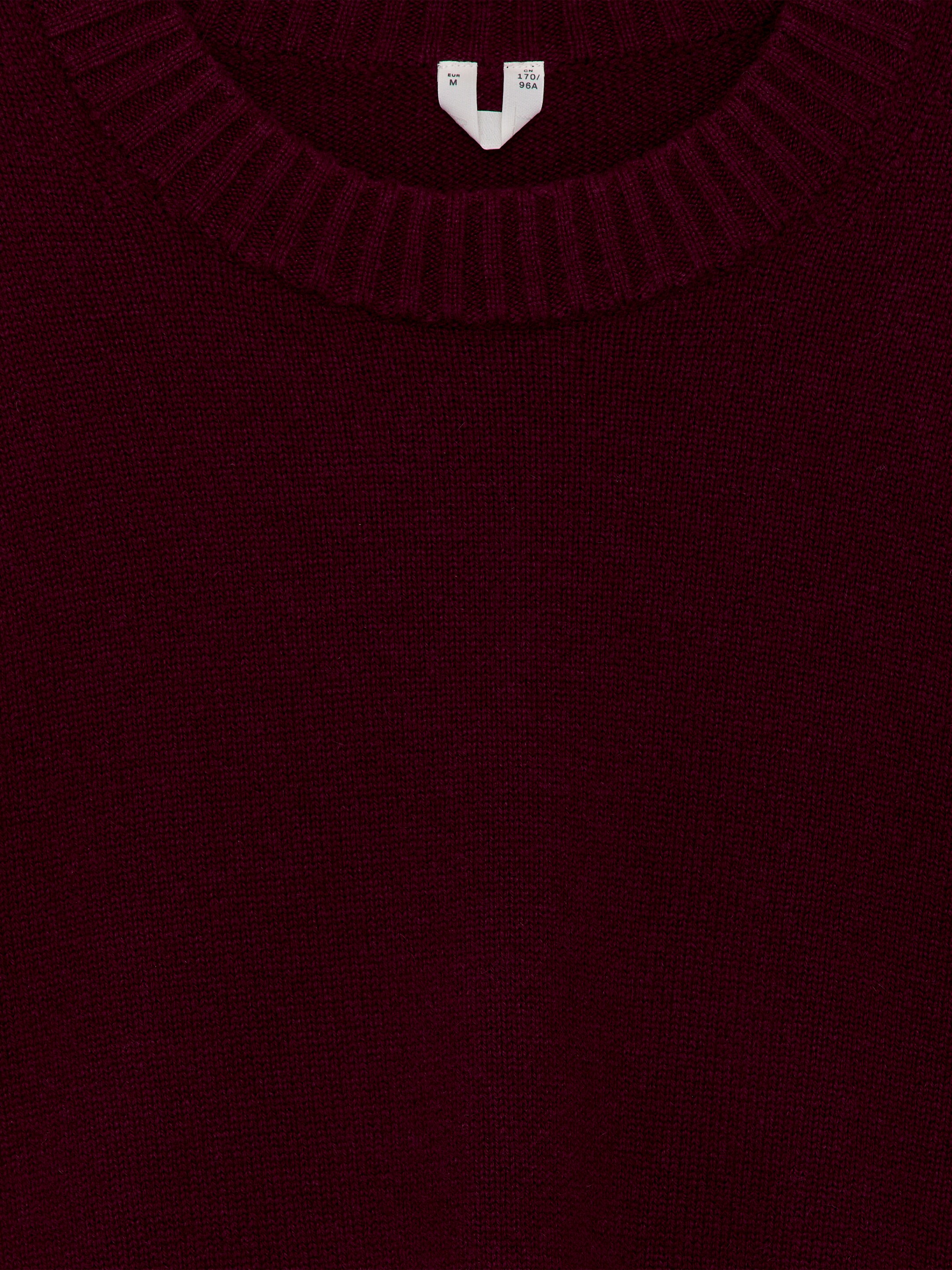 Προβολή μεγαλύτερης εικόνας: Φαρδύ πουλόβερ από καθαρό κασμίρι​ - Μπορντό - Ladies | H&M GR 6