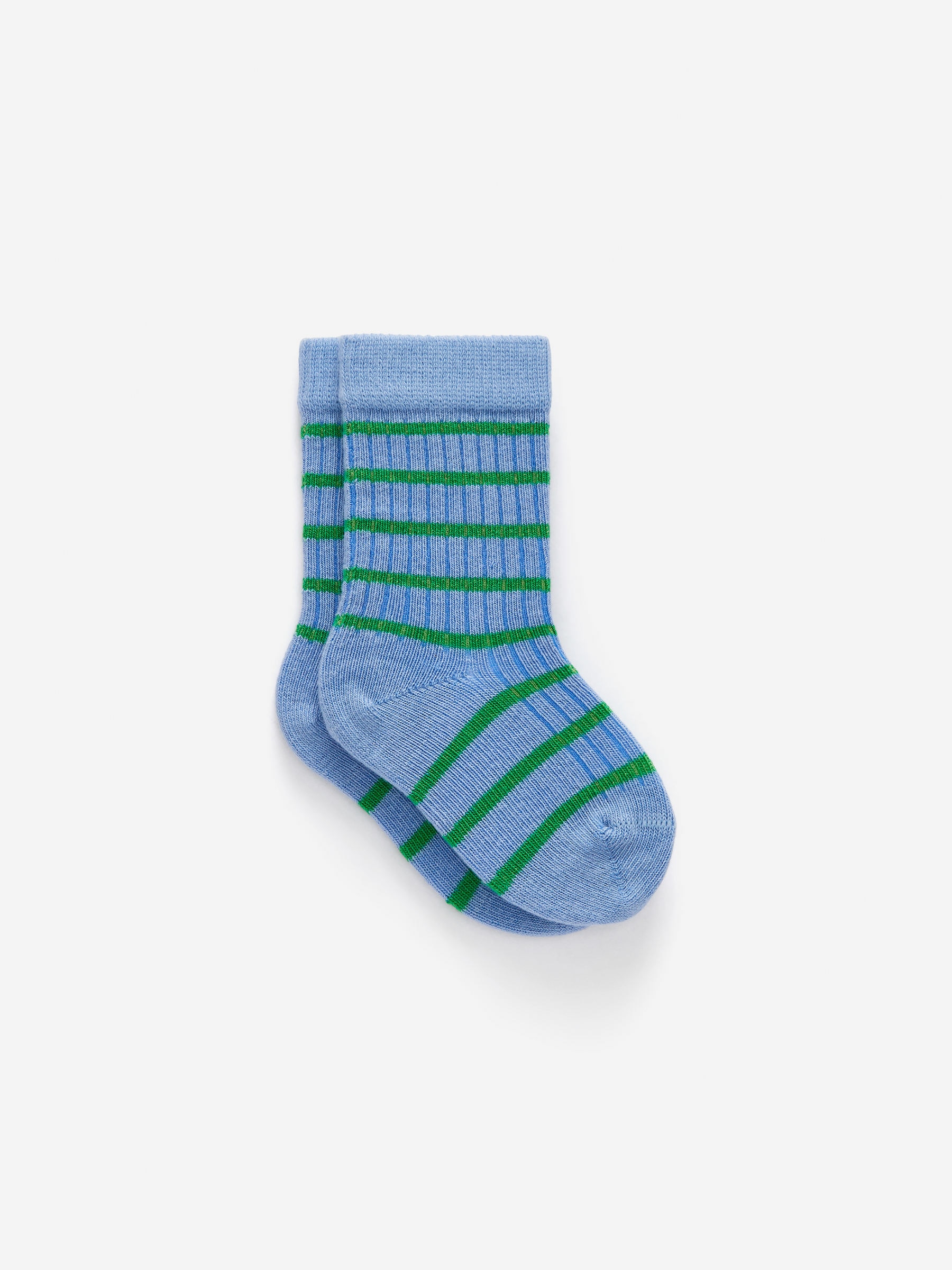 Rib Knit Baby Socks, 5 Pairs - Green/Blue - Children - StillMedia/DescriptiveStillLife - 6