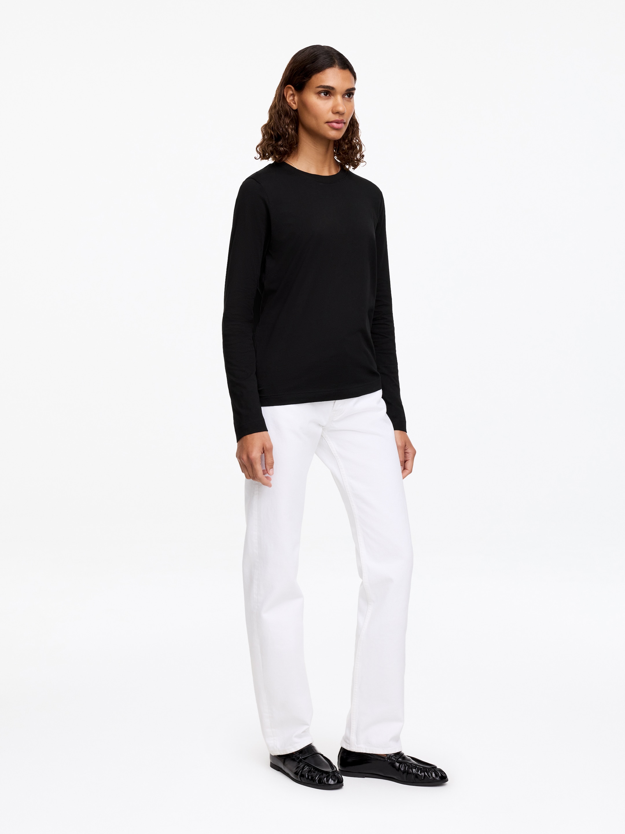 T-shirt Signature a maniche lunghe - Nero - Regular fit - Women - StillMedia/Lookbook - 20