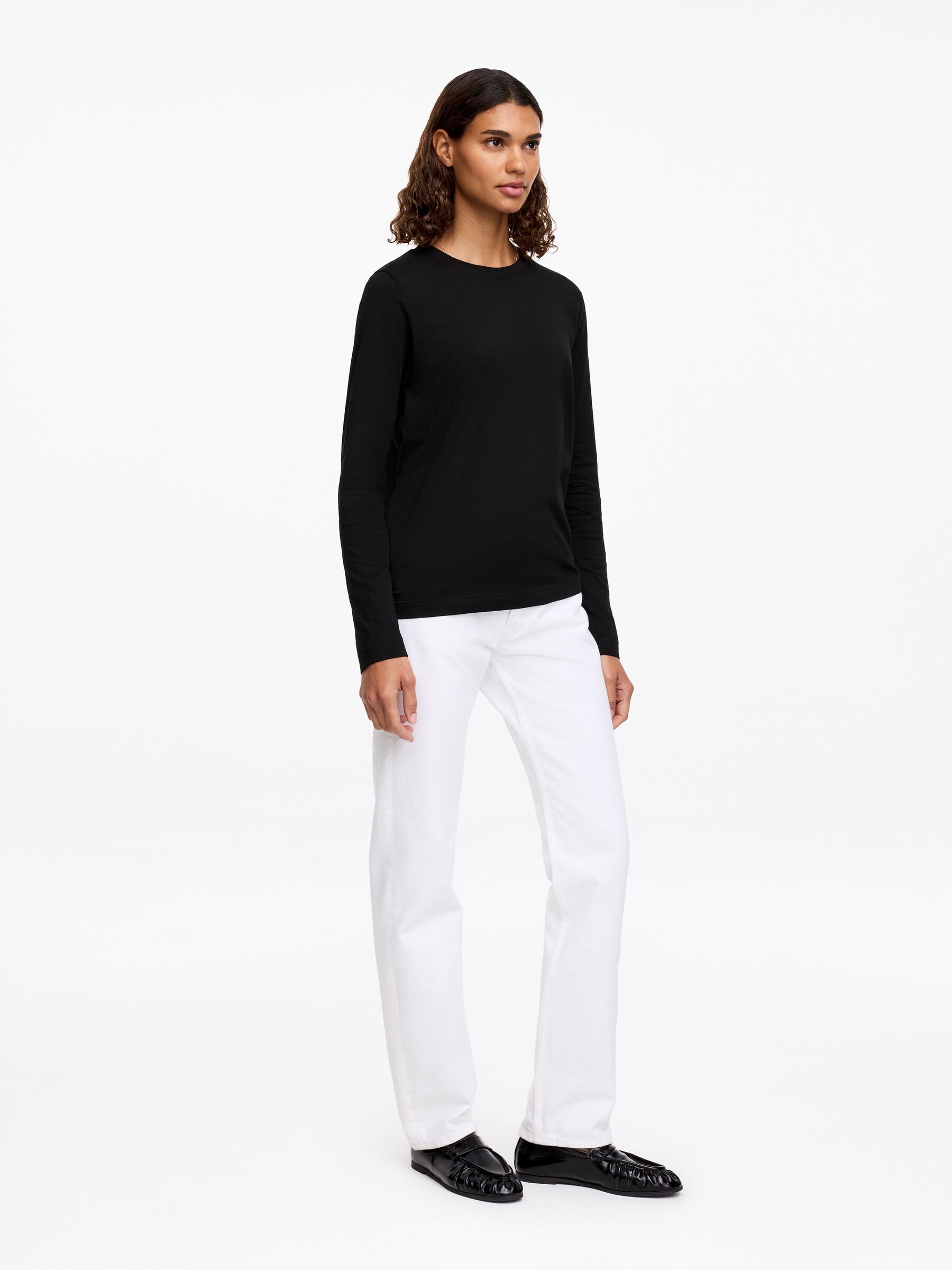 Signature Long-Sleeve T-Shirt - Black - Regular fit - Women - StillMedia/Lookbook - 20