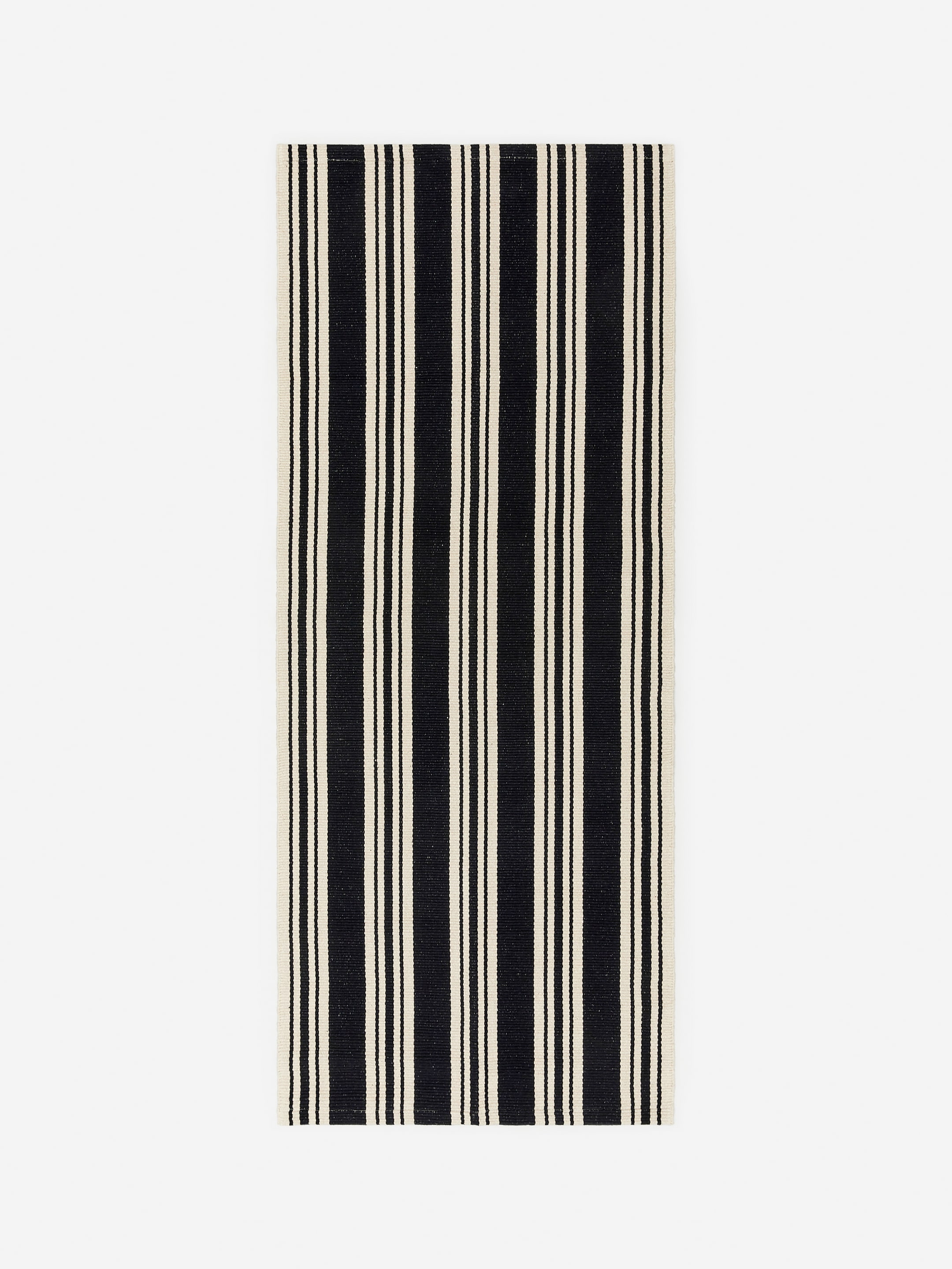 Agrandir l'image: Tapis de couloir 70x180 cm - Noir/blanc cassé - Home All | H&M FR 1