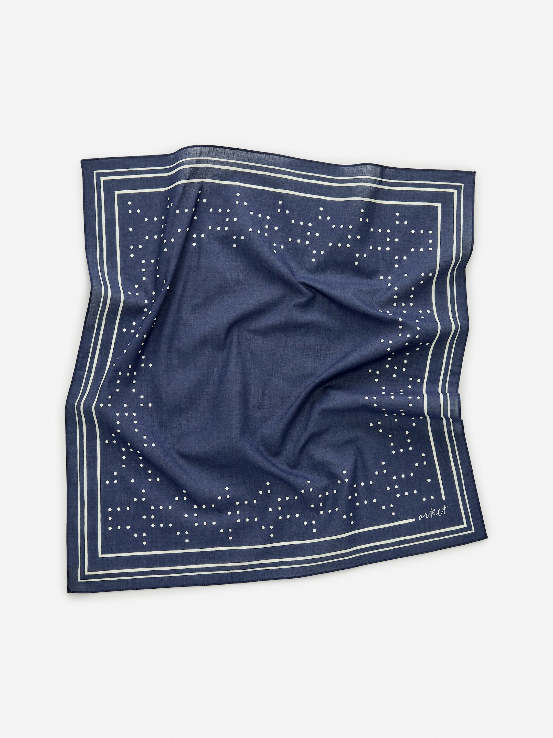 Agrandir l'image: Bandana en coton - Bleu foncé/Blanc cassé - HOMME | H&M CH 4