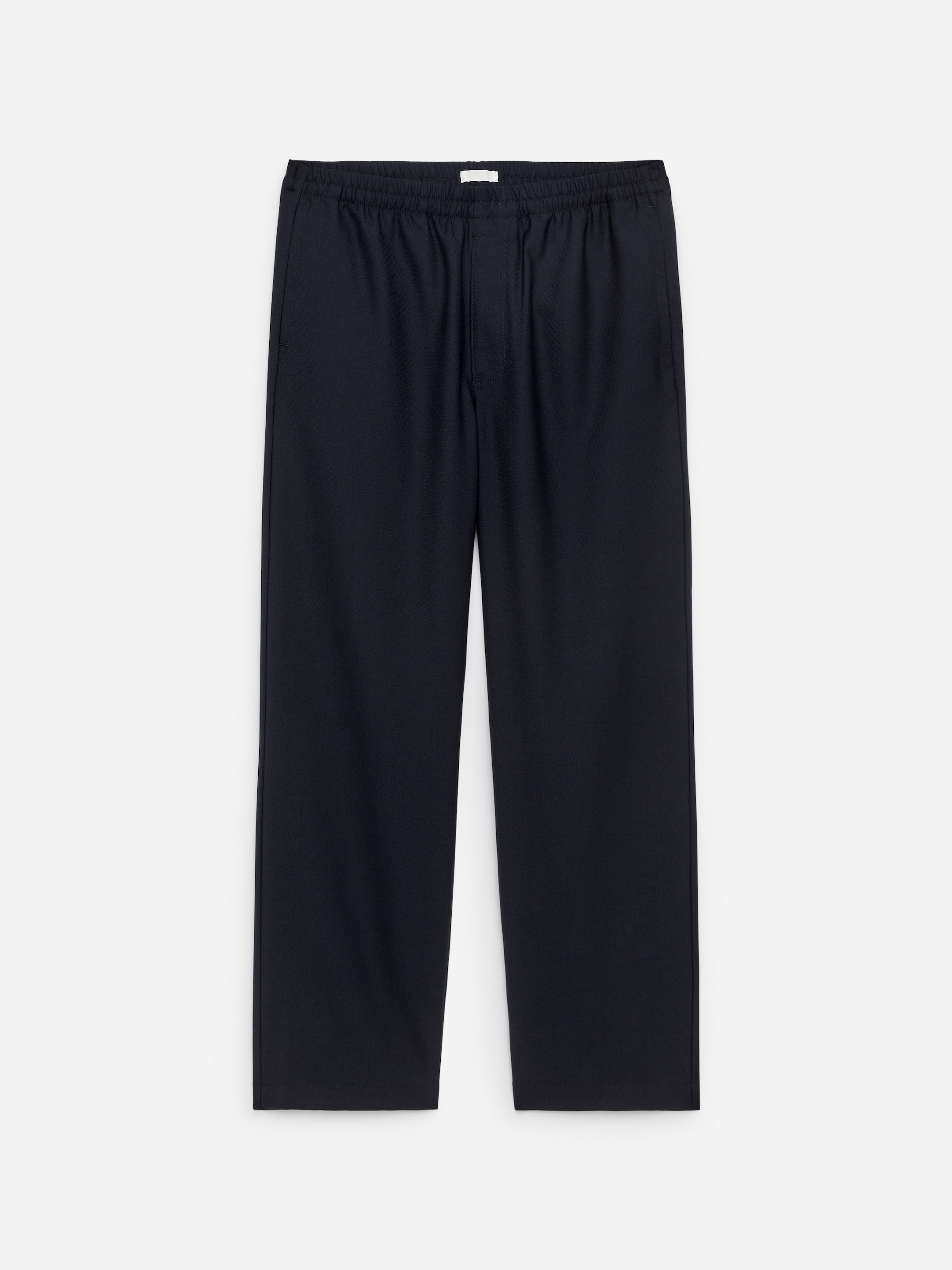 Visa större bild: Byxa i hopsackväv med dragsko - Mörkblå - HERR | H&M SE 4