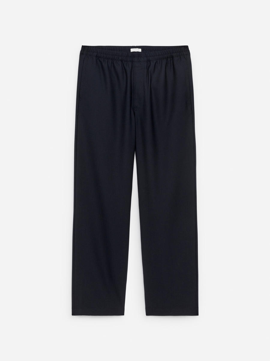 ARKET Men's  Hopsack Drawstring Trousers Blue,  size 50