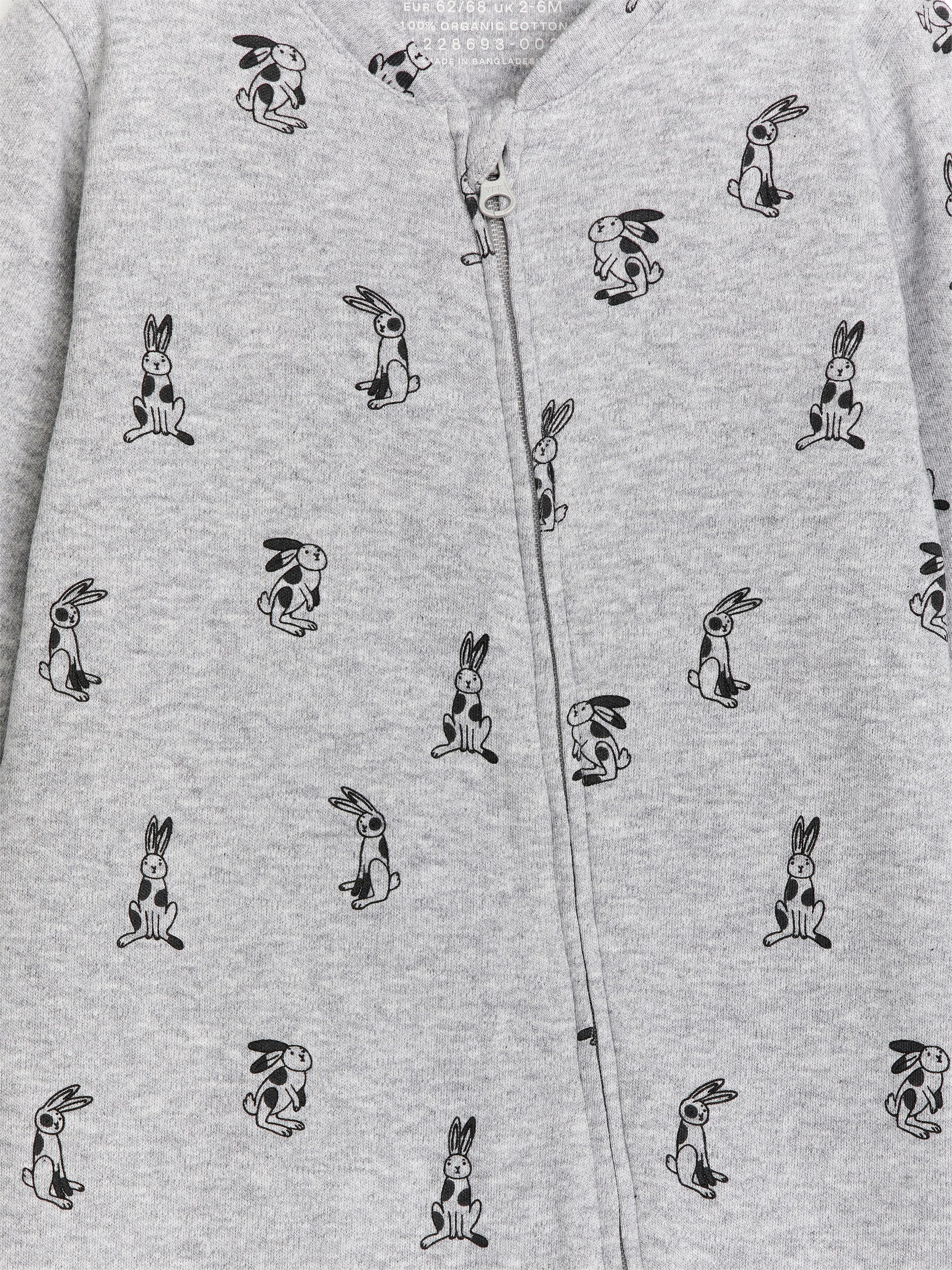 Schlafstrampler - Grau/Hase - Regular Fit - Kinder - StillMedia/DescriptiveDetail - 1