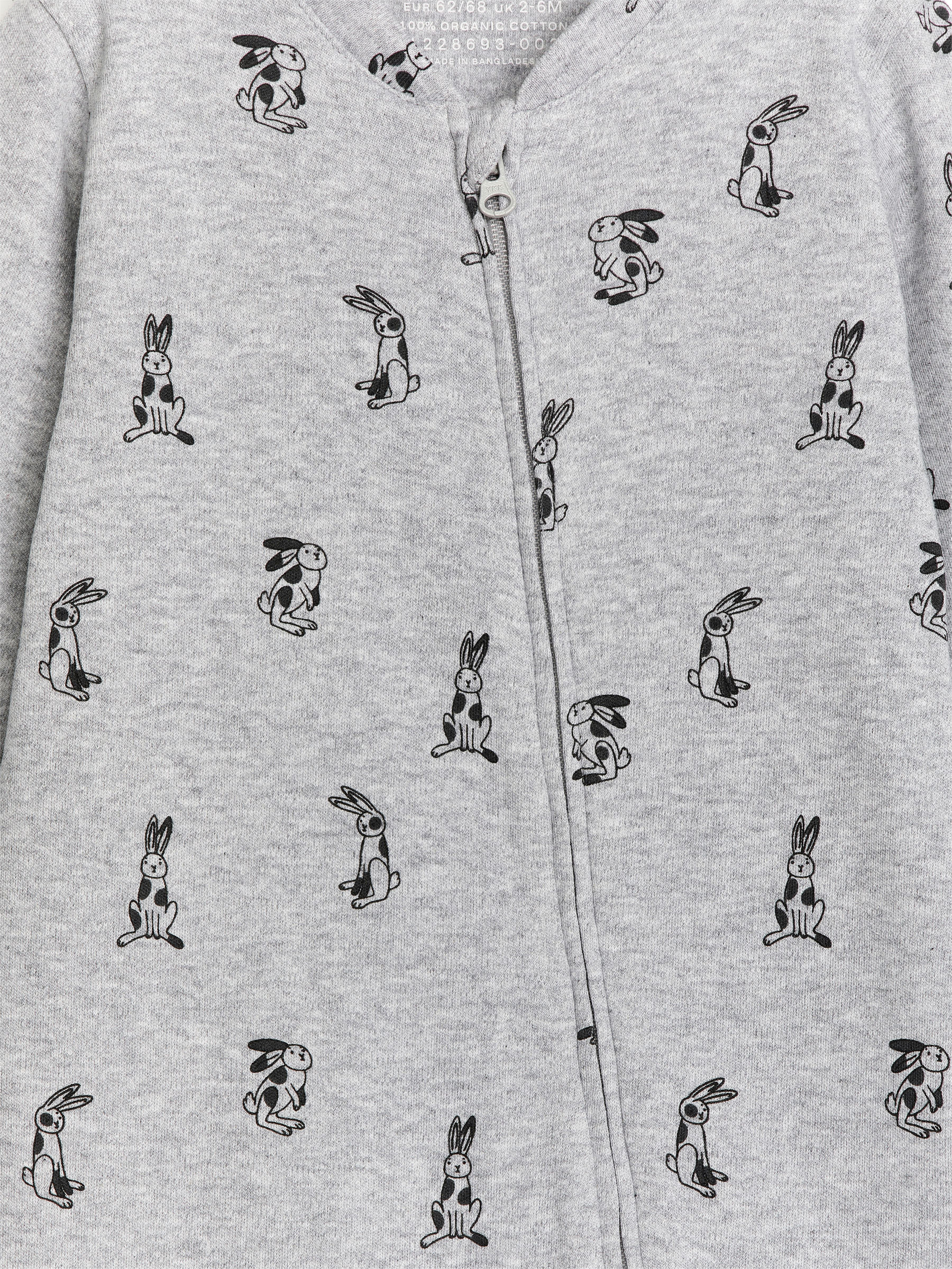 Schlafstrampler - Grau/Hase - Regular Fit - Kinder - StillMedia/DescriptiveDetail - 1