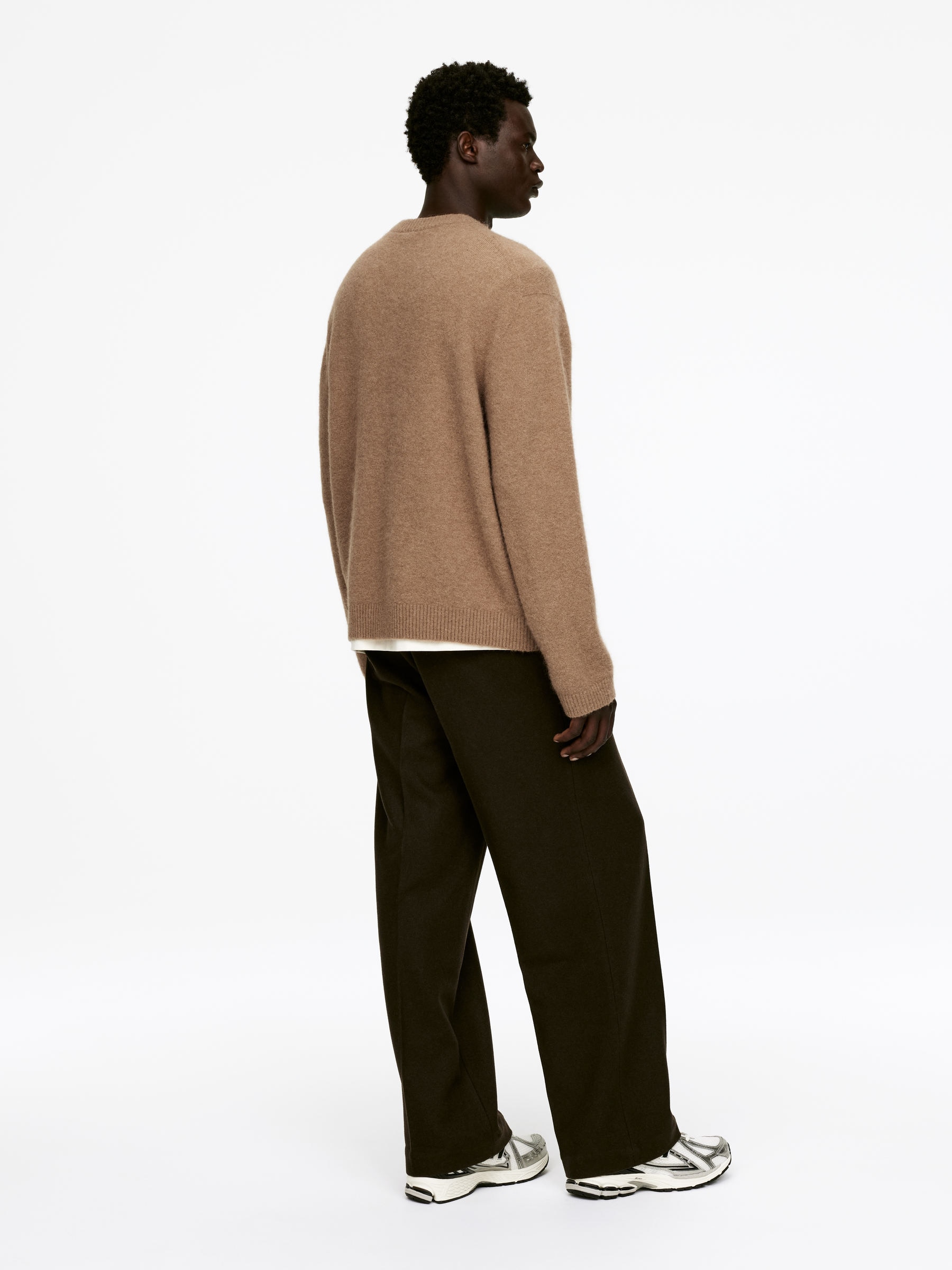 Alpaca-Wool Blend Jumper - Beige - Regular fit - Men - StillMedia/Lookbook - 6