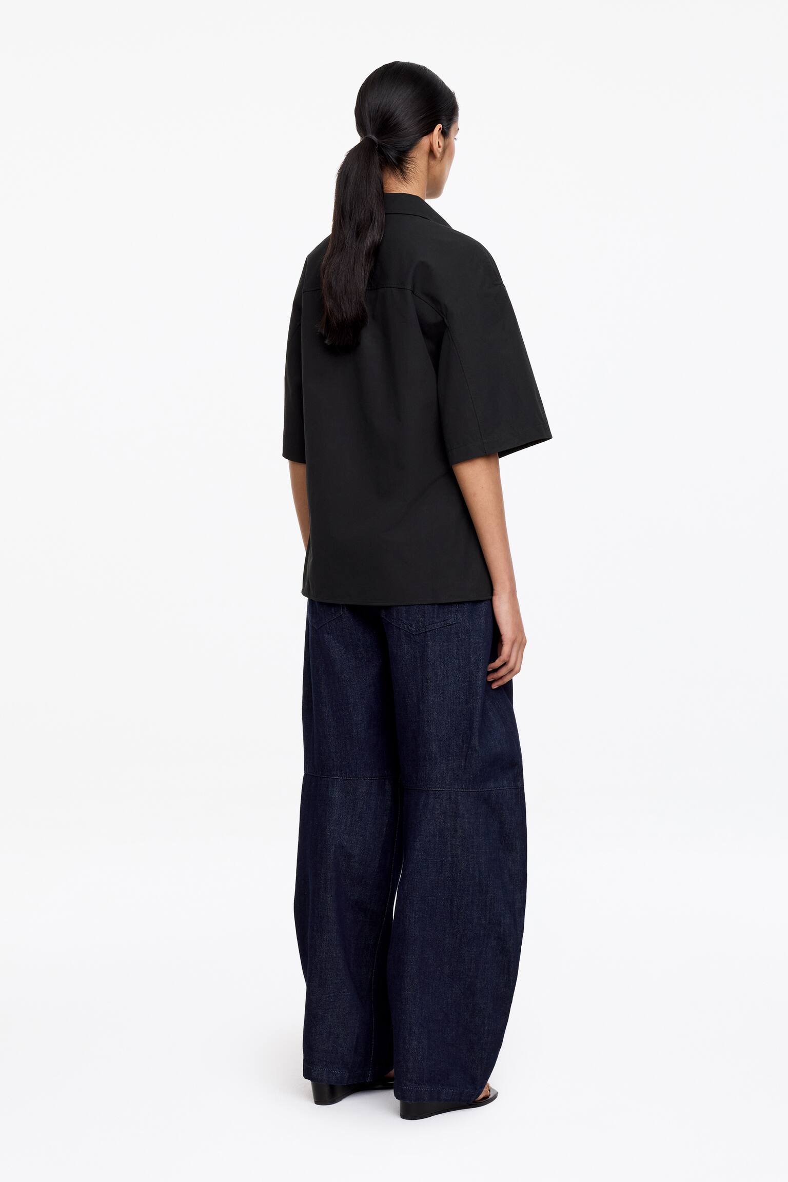 Kortärmad skjorta - Svart/Rosa - 4