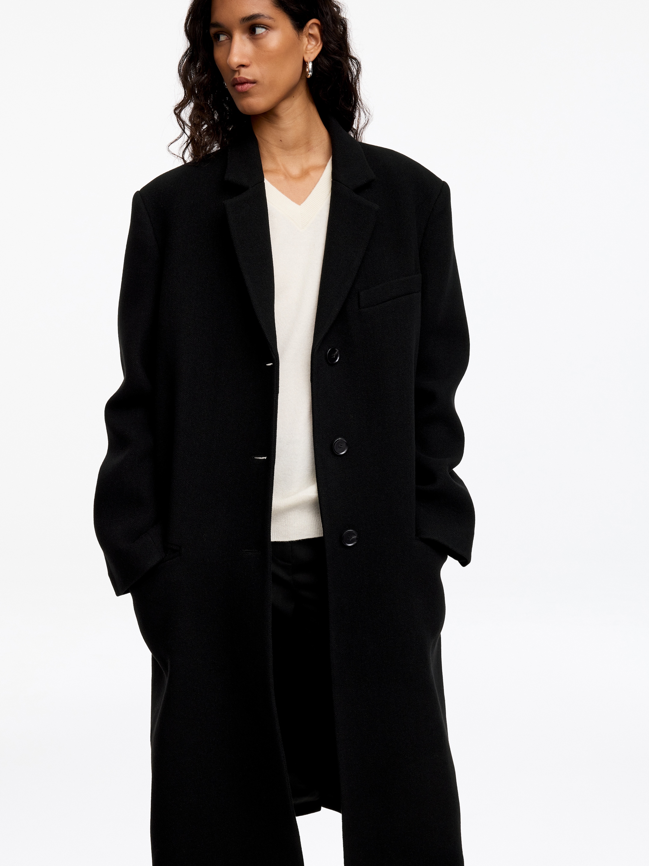 Wool-Blend Coat - Black - Regular fit - women - StillMedia/Lookbook - 5