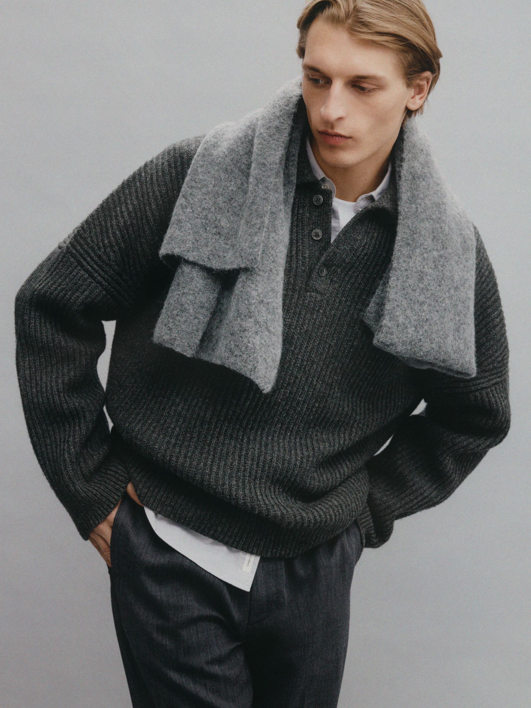 Schal aus Alpakawolle und Wolle - Grau - Herren - StillMedia/Environmental - 1