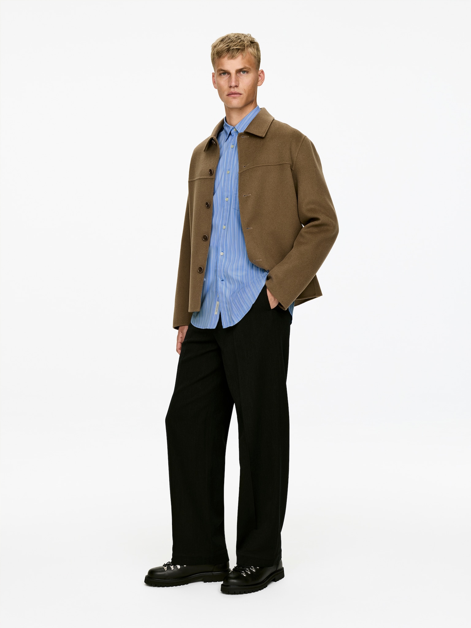Chemise en popeline décontractée - Bleu/Blanc/Blanc/Rayures/Blanc/Blanc/Bleu/Bleu ciel - 3
