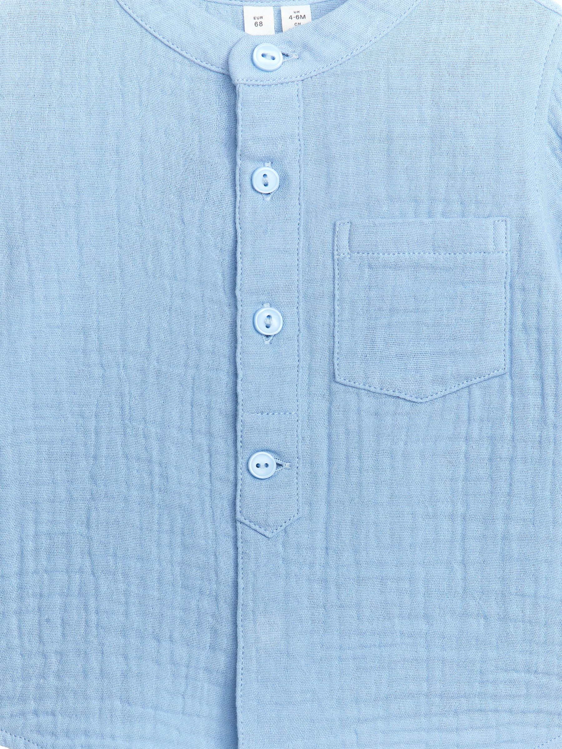 Baumwoll-Musselin-Hemd - Hellblau - Regular Fit - Kinder - StillMedia/DescriptiveDetail - 1