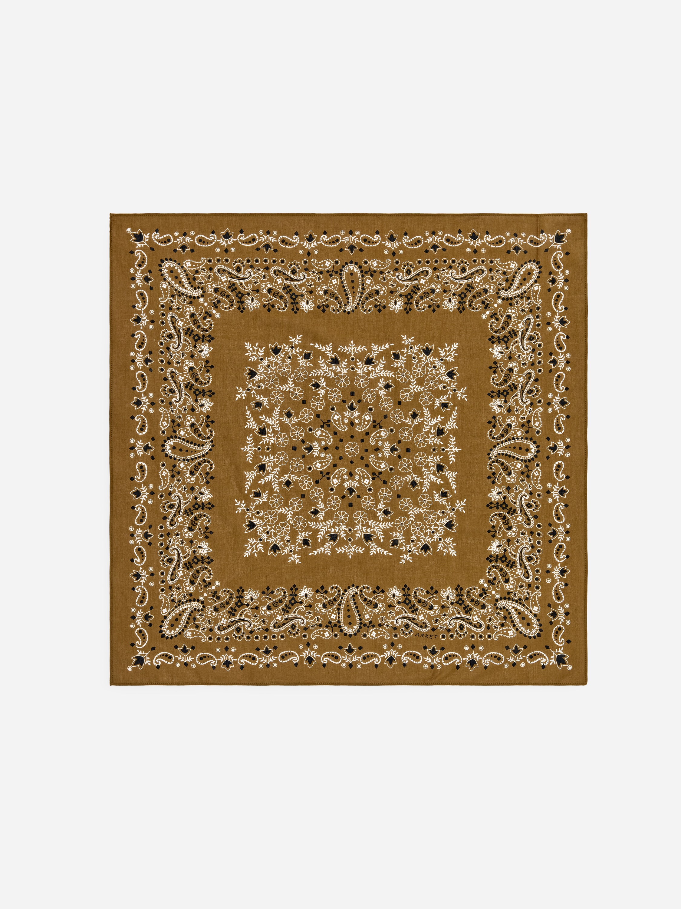 Bufanda de algodón - Marrón/Azul