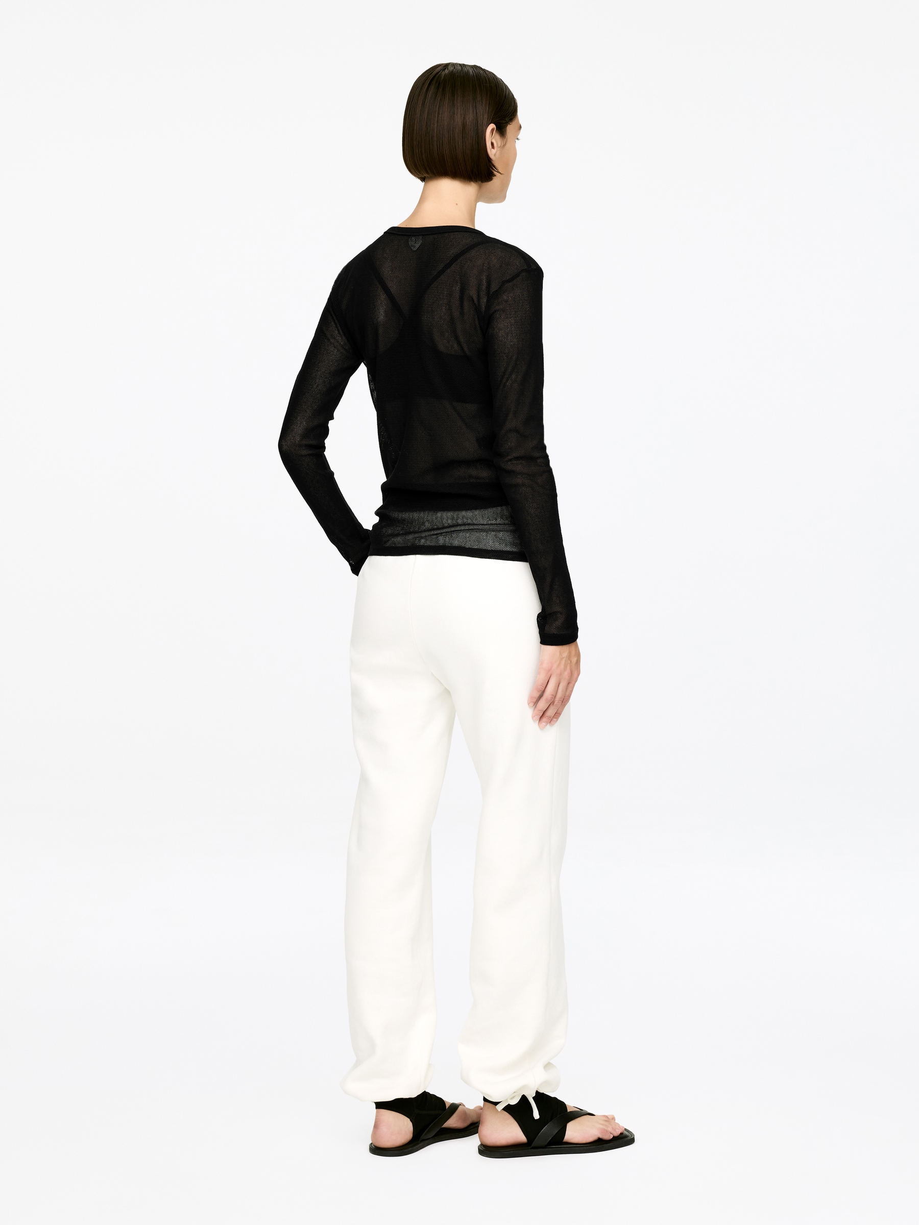 Mesh-Oberteil - Schwarz - Regular Fit - Damen - StillMedia/Lookbook - 3