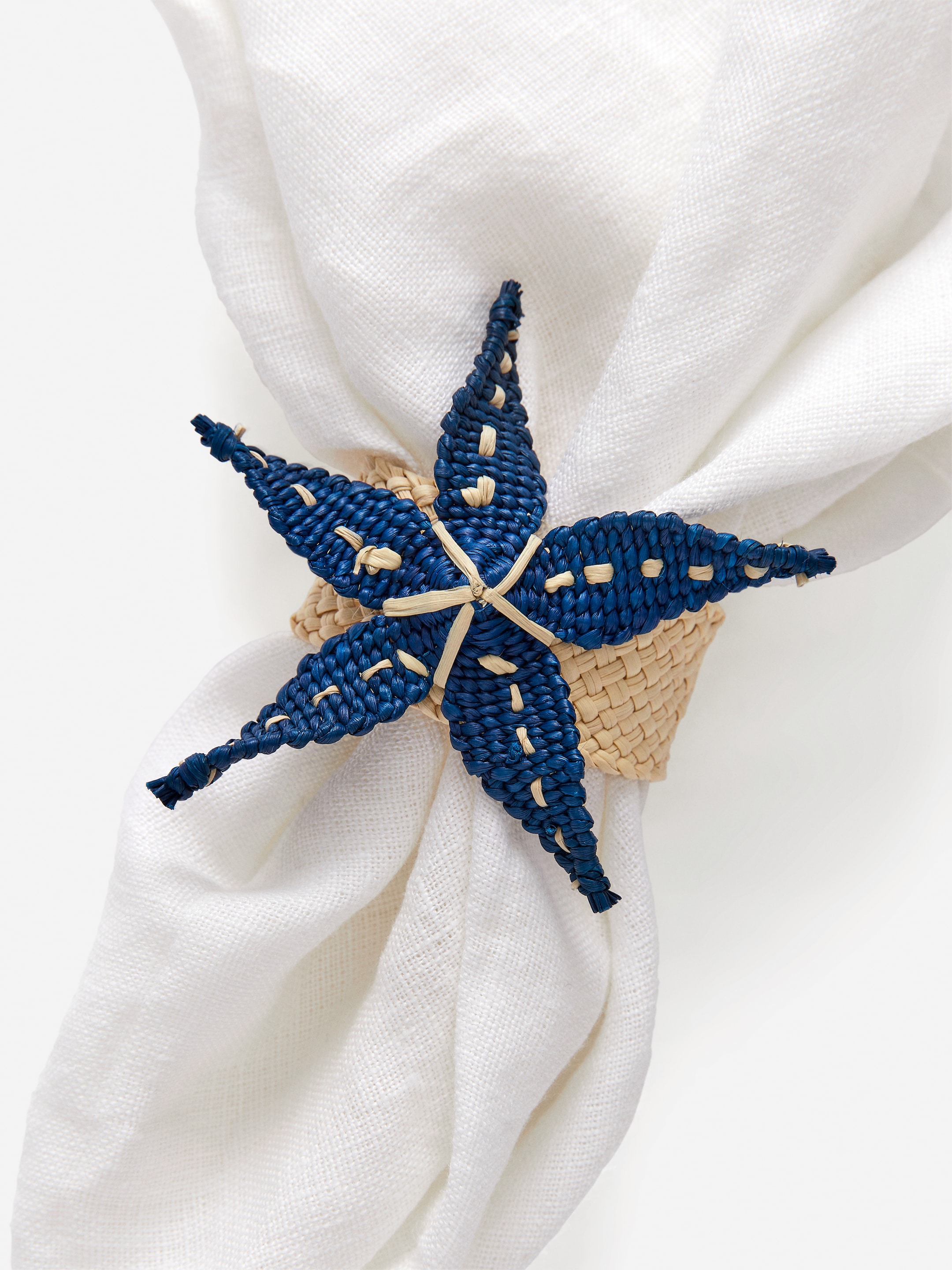 Guanabana Starfish Napkin Ring - Blue/Beige - Homeware - StillMedia/DescriptiveDetail - 2