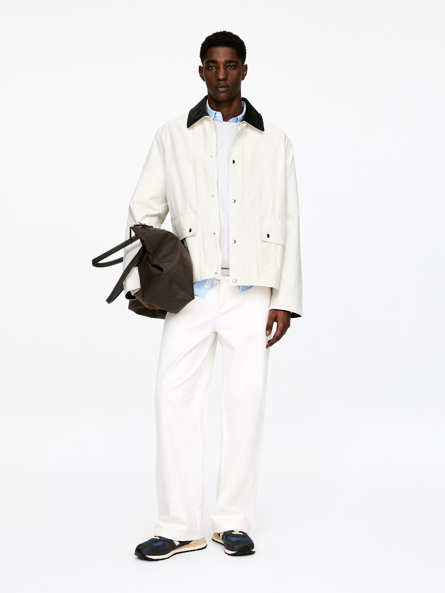 Veste cirée en nylon et coton - Beige clair - Regular fit - Homme - StillMedia/Lookbook - 5