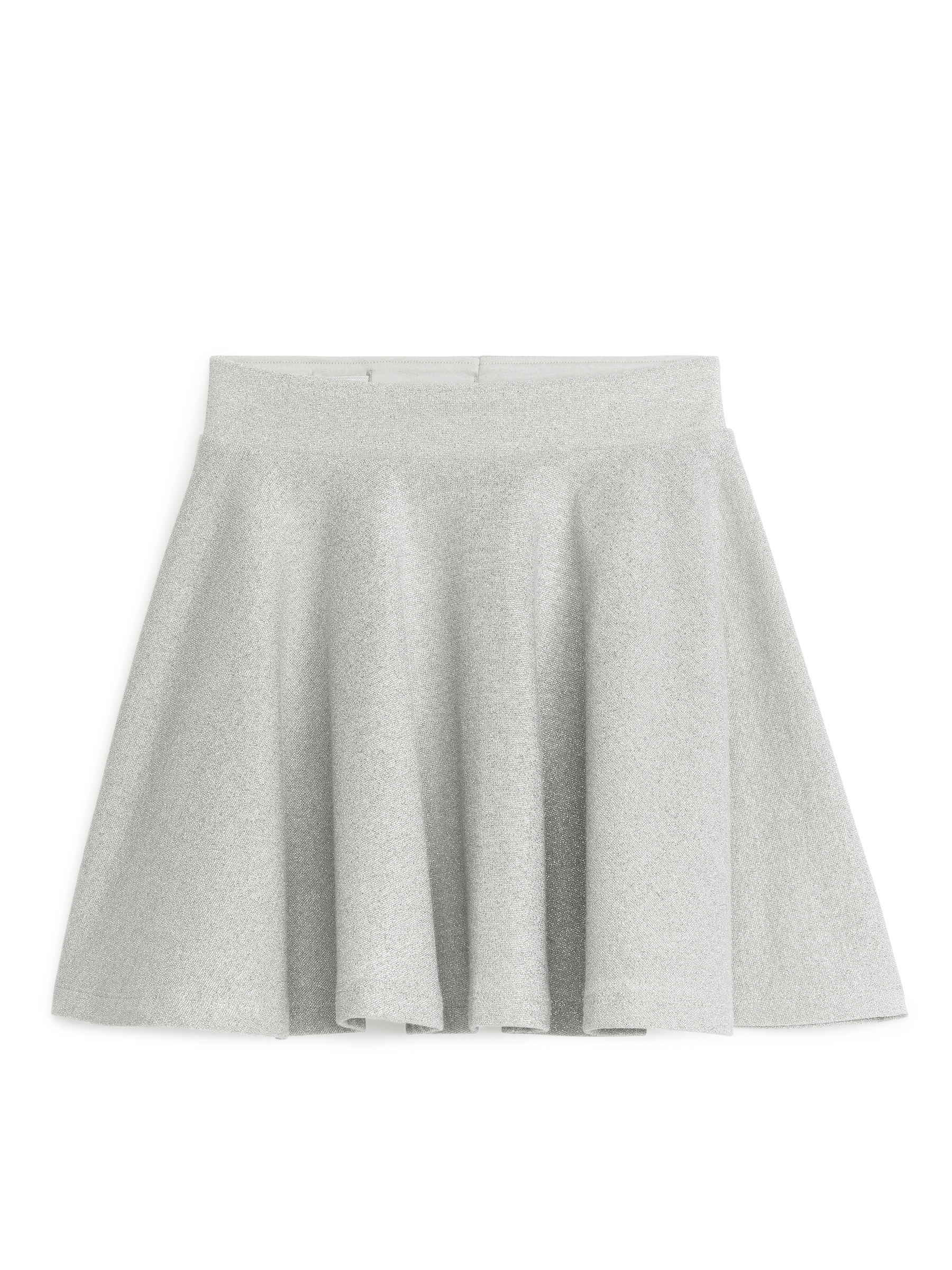 Glitter Skirt-Silver-coloured-5904