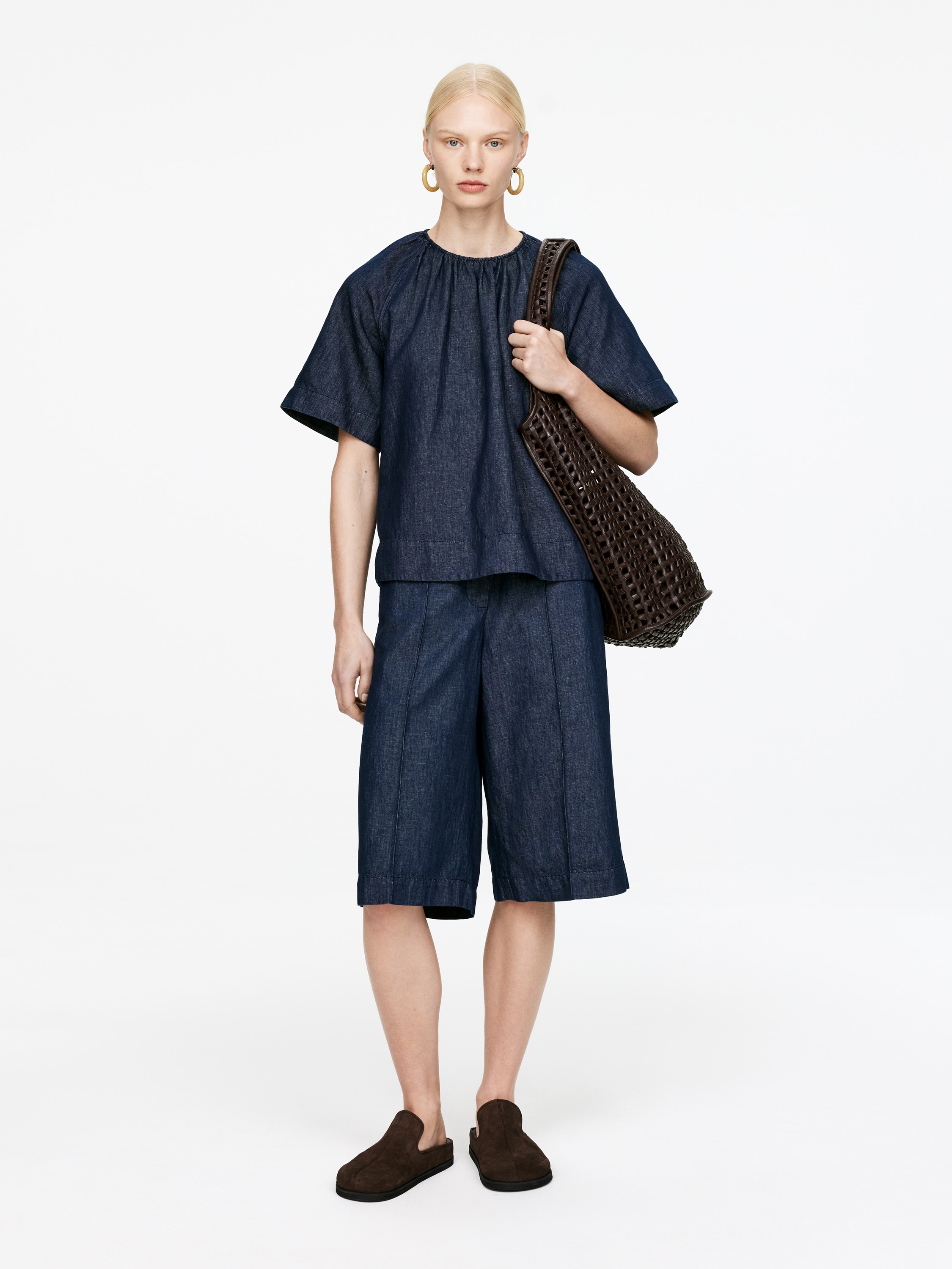 Mules en daim - Marron