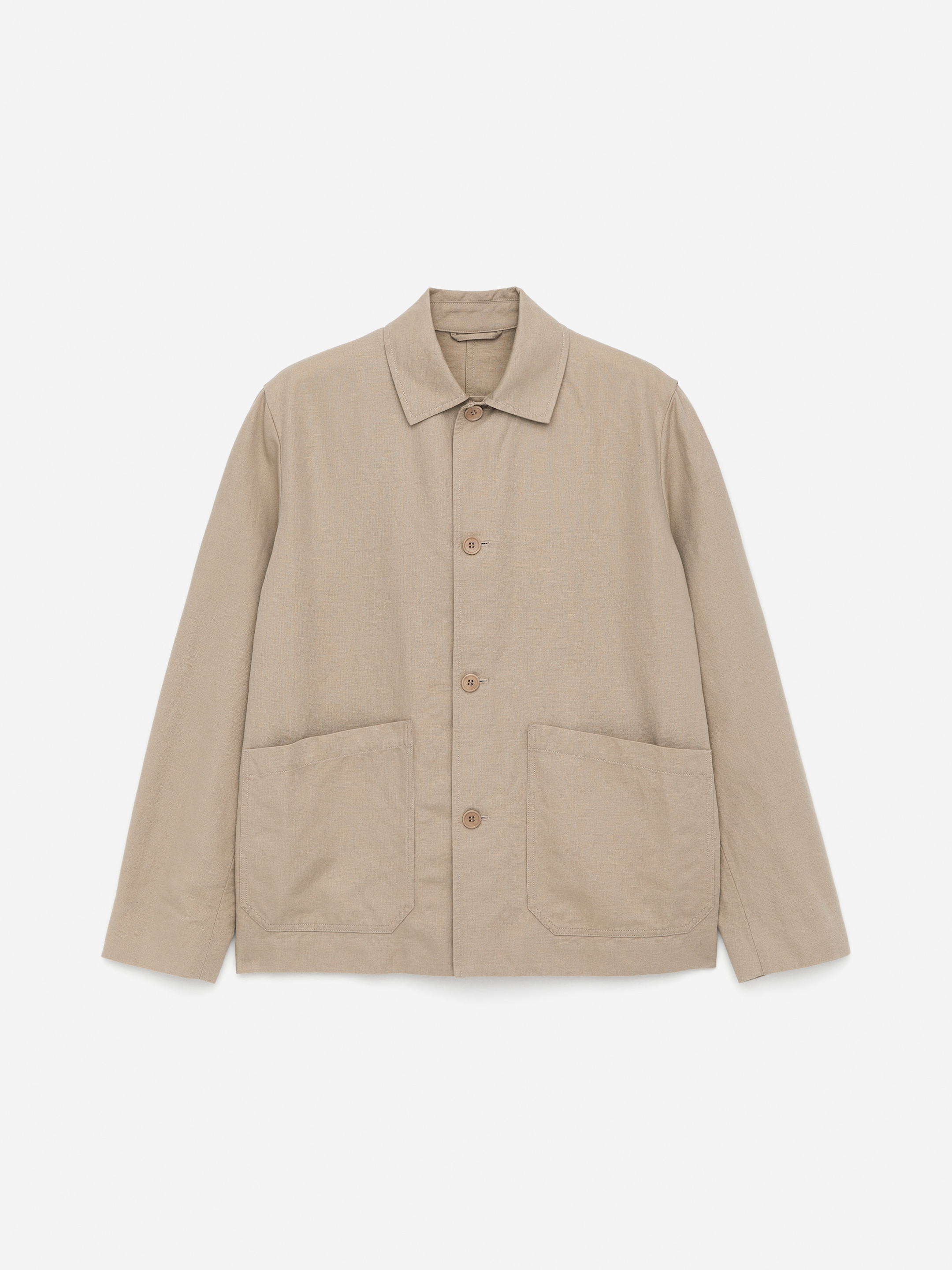 Linen-Cotton Jacket - Beige - Regular fit - Men - StillMedia/DescriptiveStillLife - 2