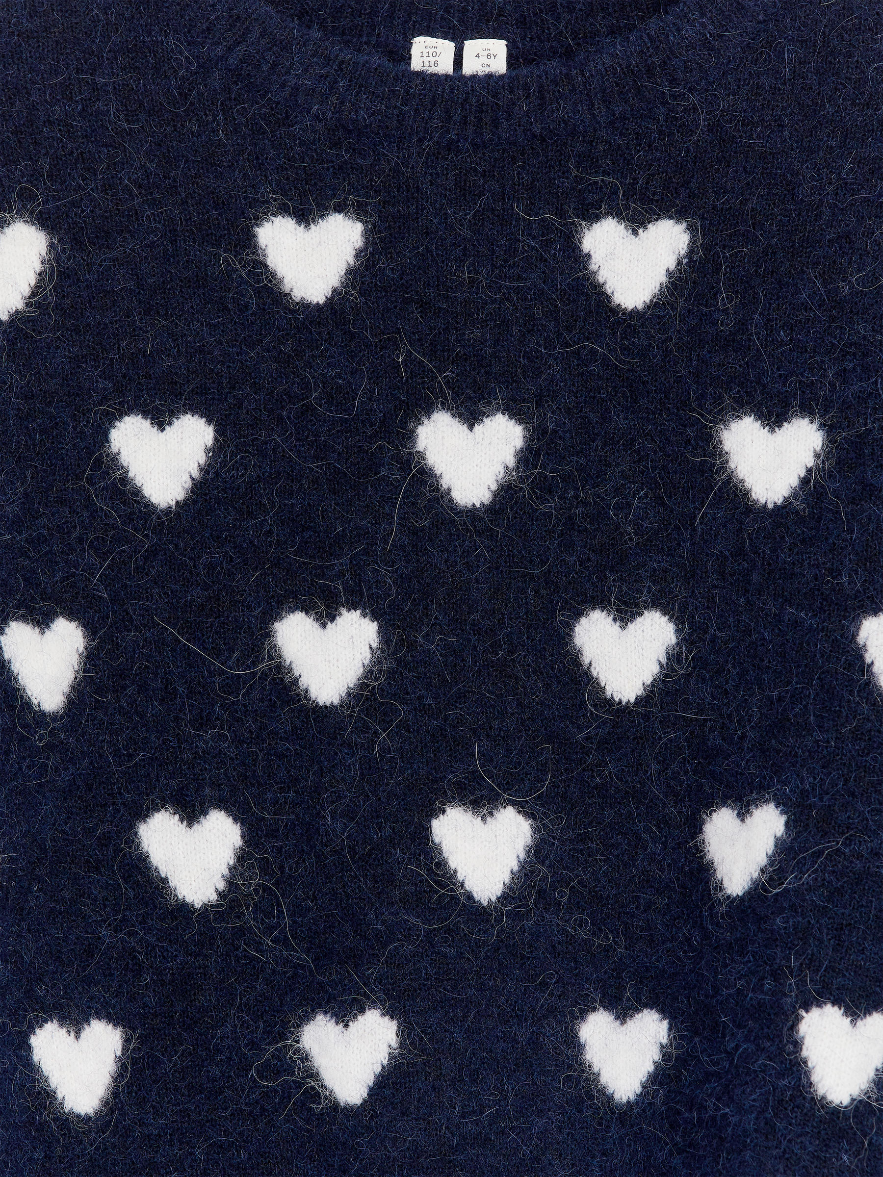 Pull en maille intarsia - Bleu foncé/Cœurs - Regular fit - Enfant - StillMedia/DescriptiveDetail - 1