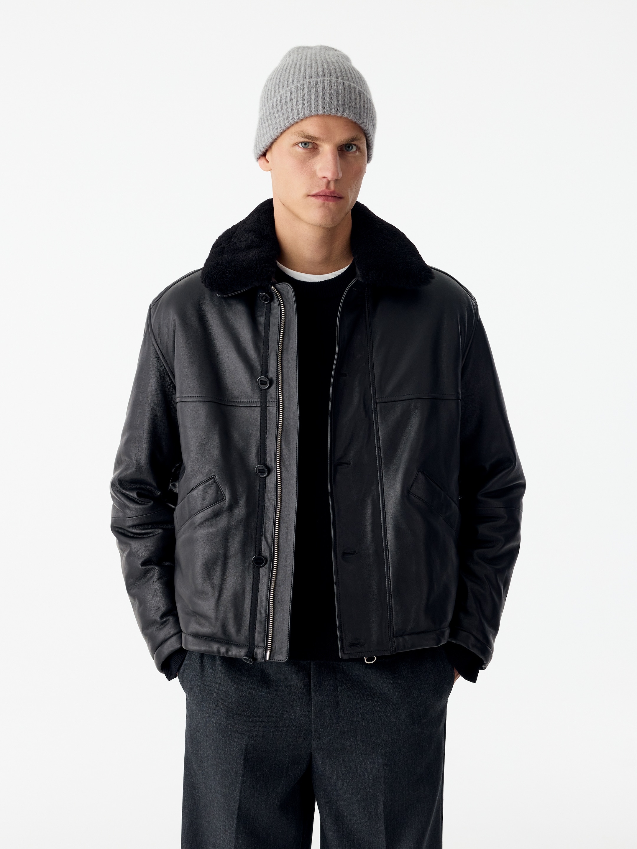Beanie aus Kaschmir und Wolle - Grau - men - StillMedia/Lookbook - 3